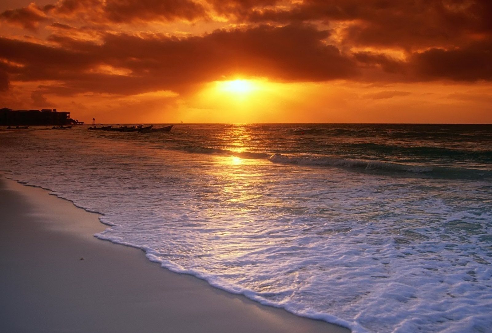 Alba sull'oceano, spiaggia dorata, 1600x1083 HD Ready, Laptop