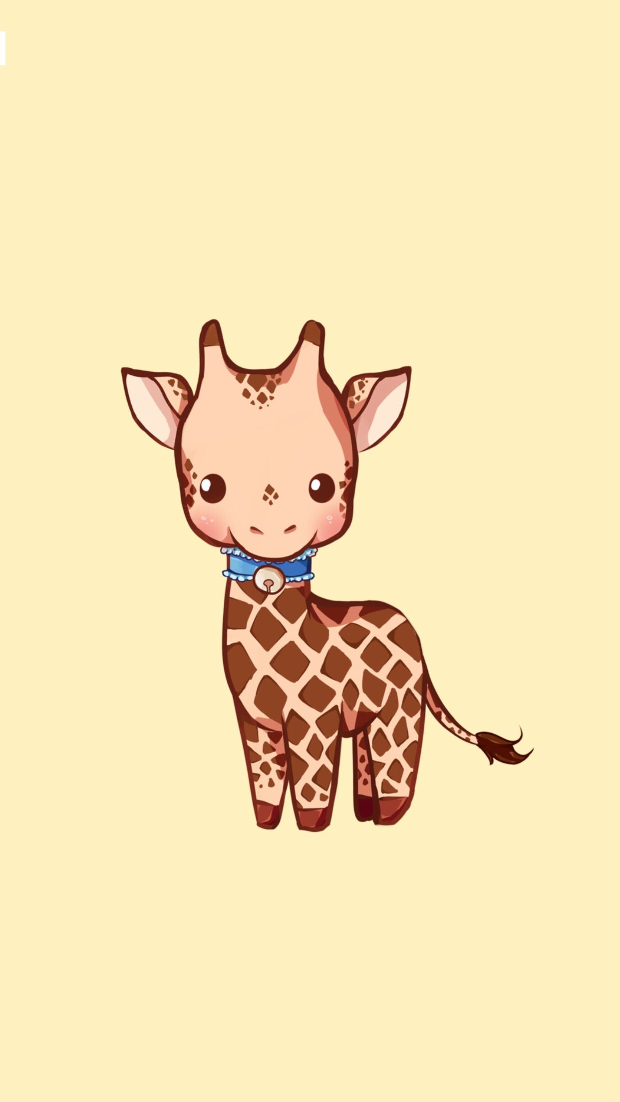 Giraffa cartone animato con papillon, 1242x2208 Full HD Verticale, Realme