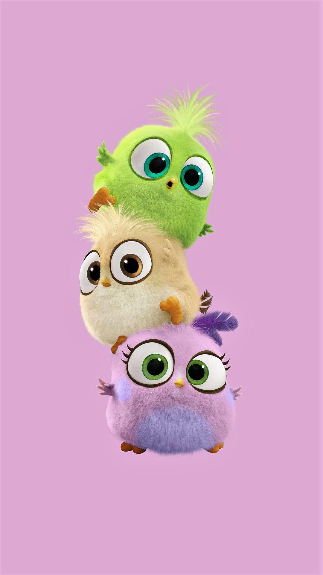 Angry Birds pulcini colorati, 1080x1920 Verticale, Mobile