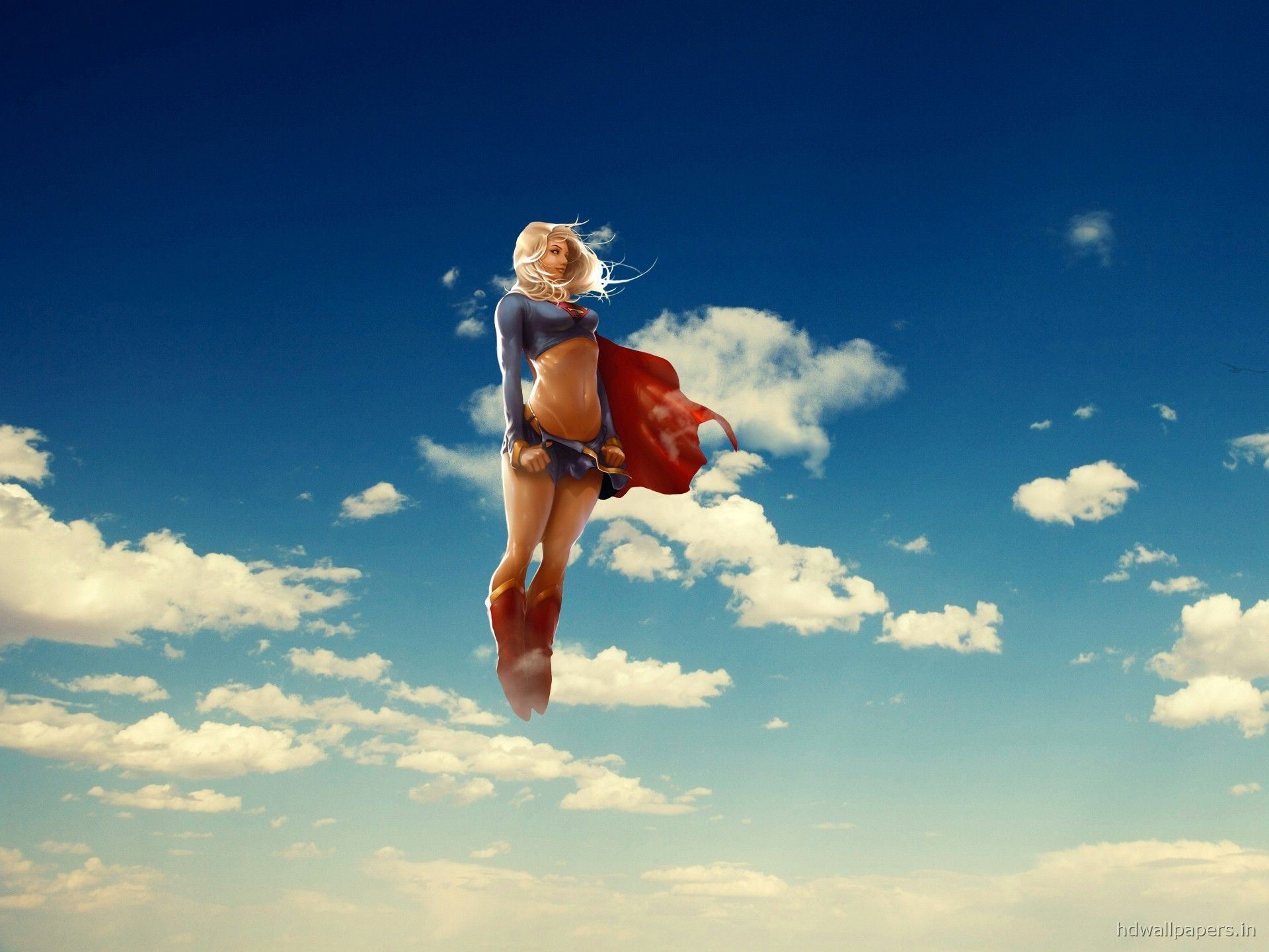 Supergirl vola nel cielo, 1920x1440 WUXGA, iMac