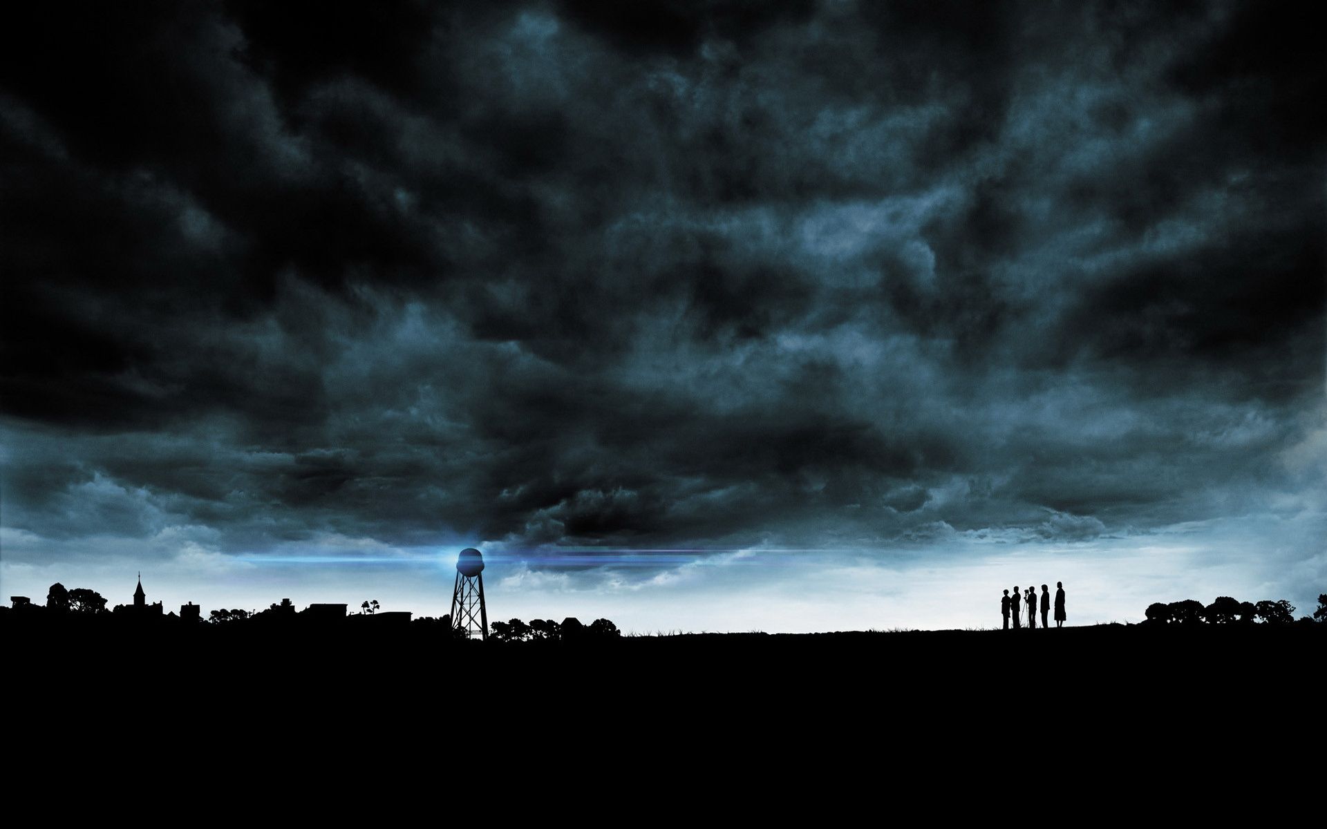 Cielo tempestoso scuro, silhouette figure, 1920x1200 Full HD+, PC
