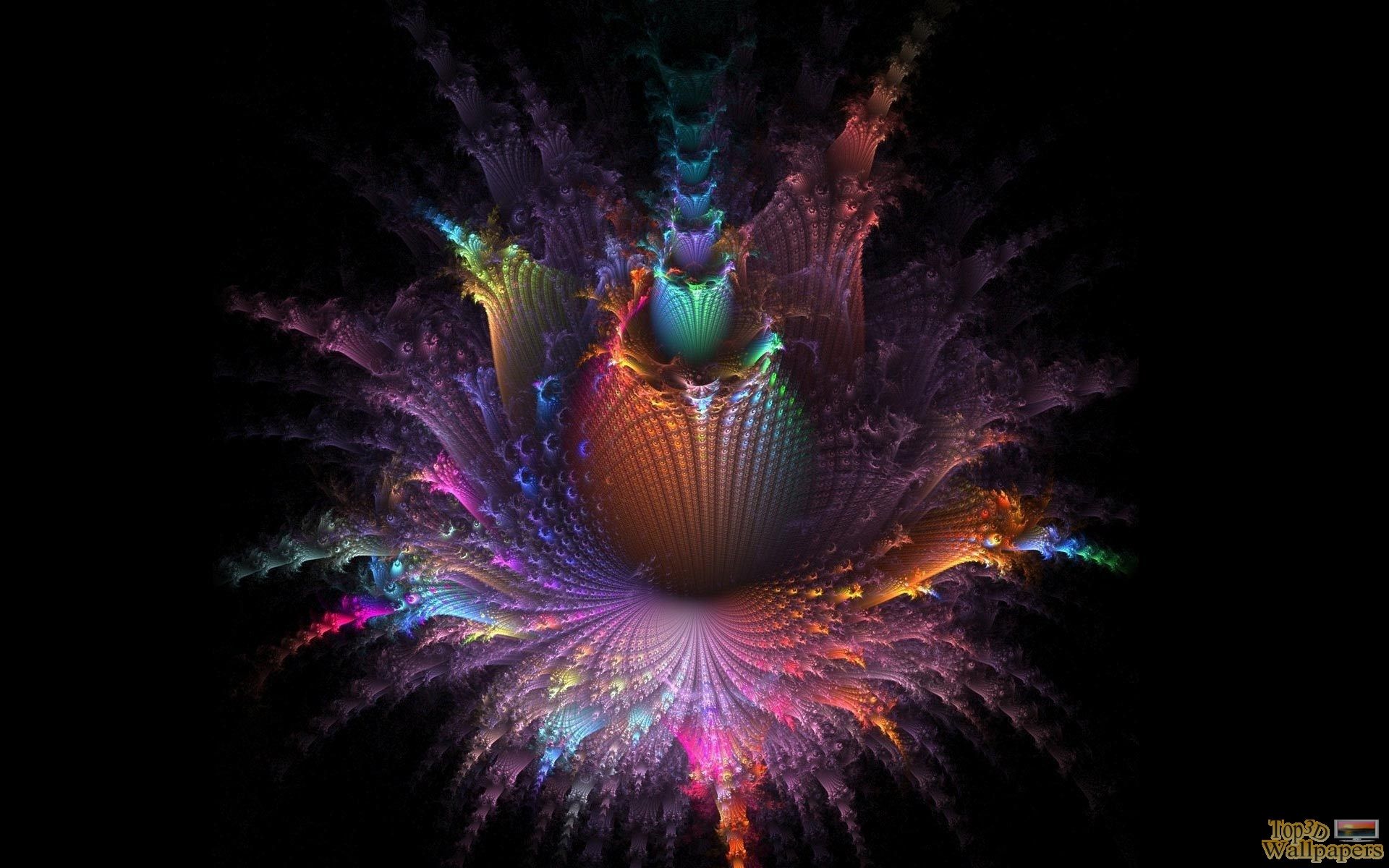 Frattale colorato astratto, 1920x1200 WUXGA, Desktop