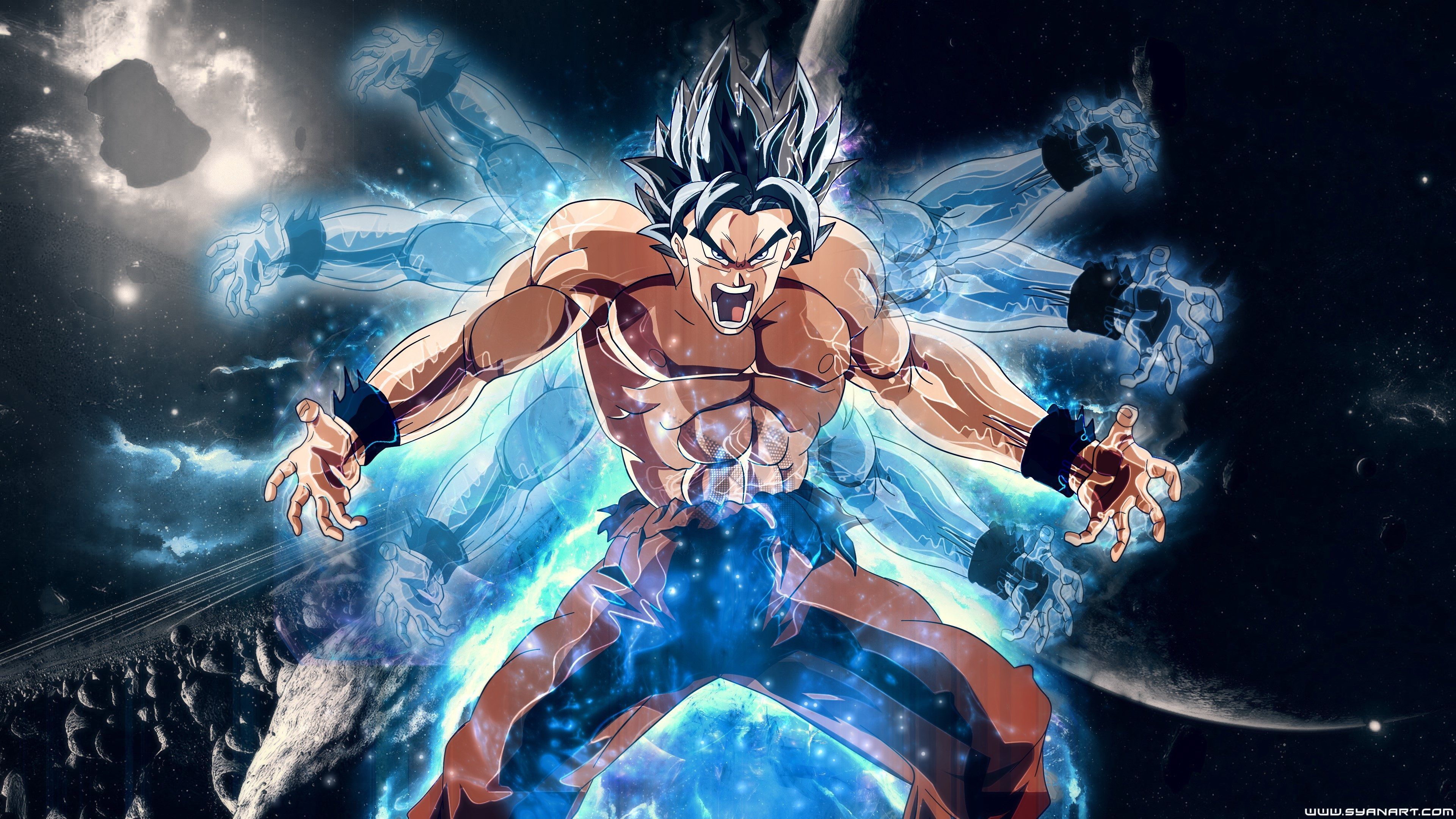 Goku Ultra Instinct Dragon Ball, anime di Akira Toriyama, 3840x2160 UHD, PC 4K