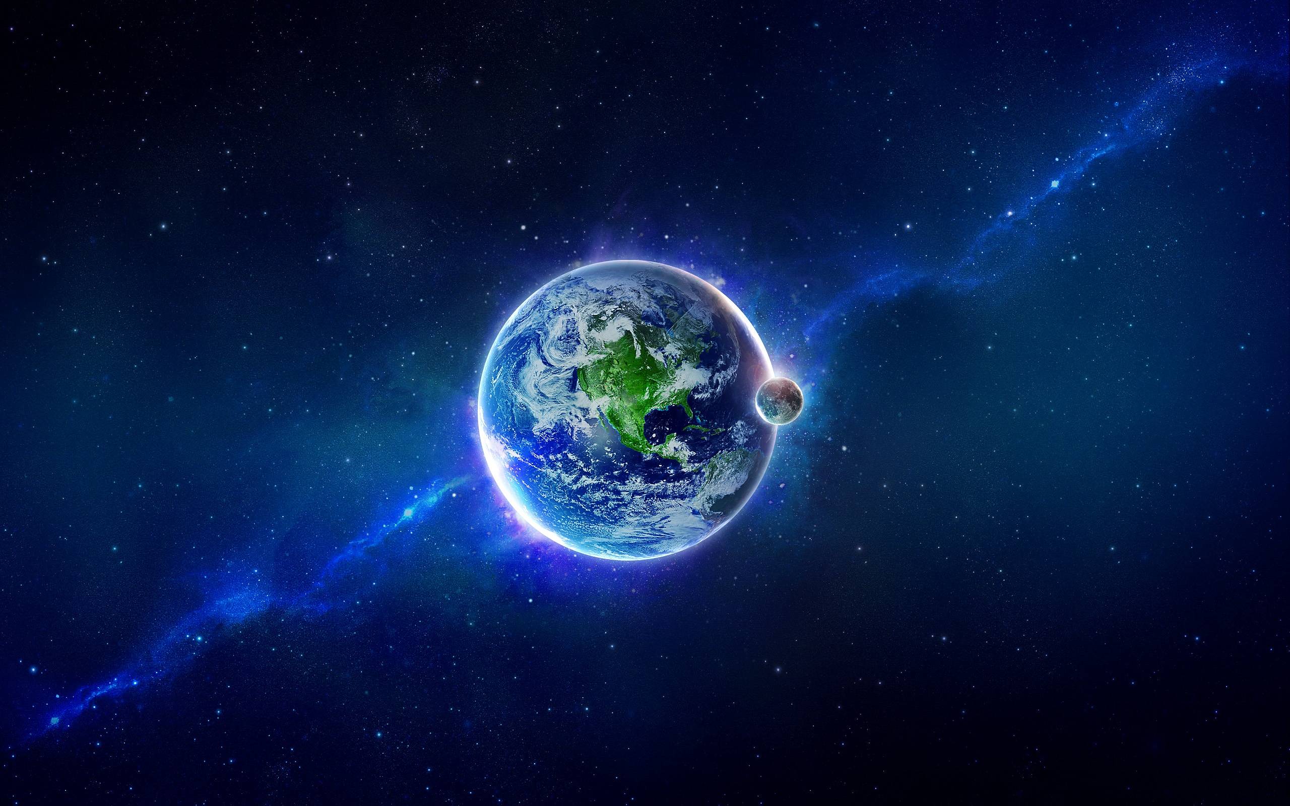 Pianeta Terra spazio blu, 2560x1600 2K+, Laptop