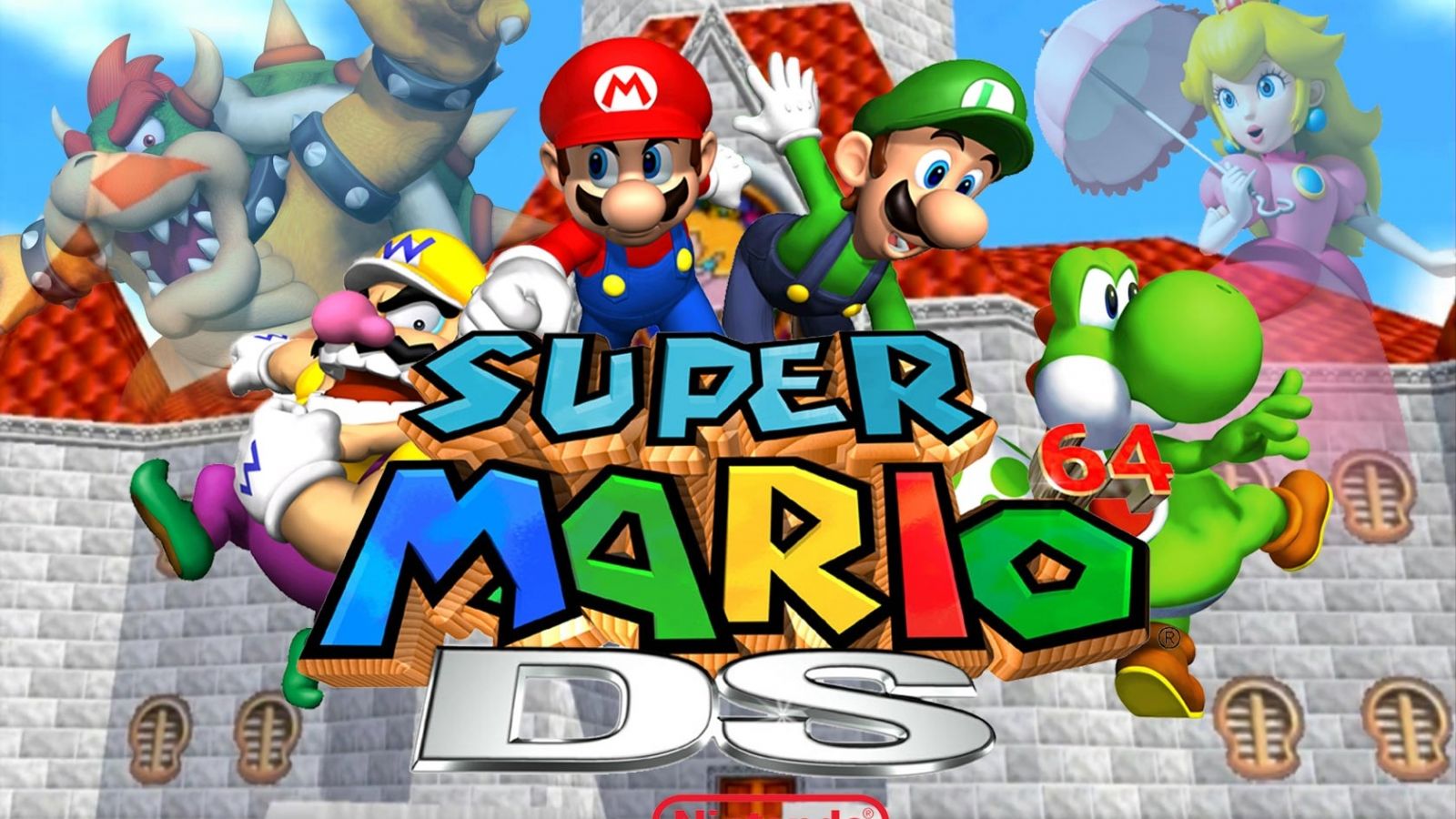 Super Mario 64 DS personaggi, 1600x900 HD Ready, Desktop
