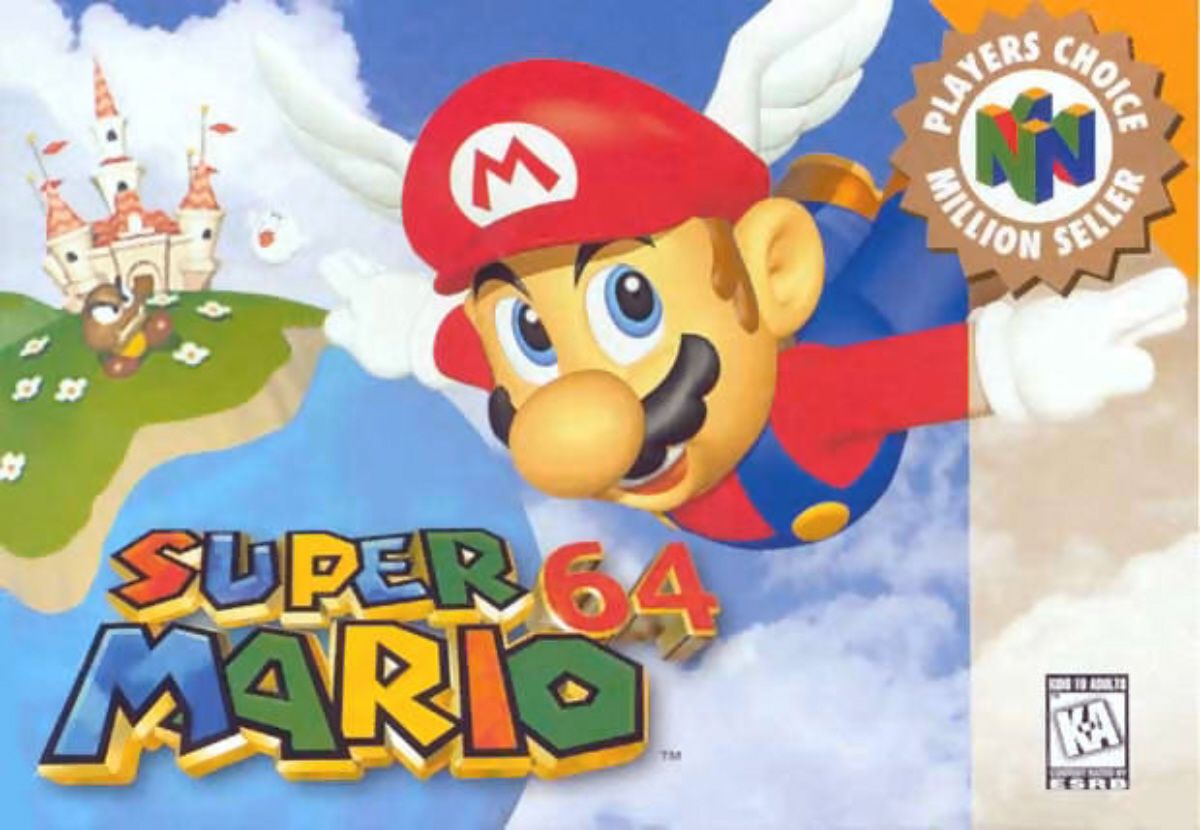 Super Mario 64 copertina box, 1200x830 HD, Laptop