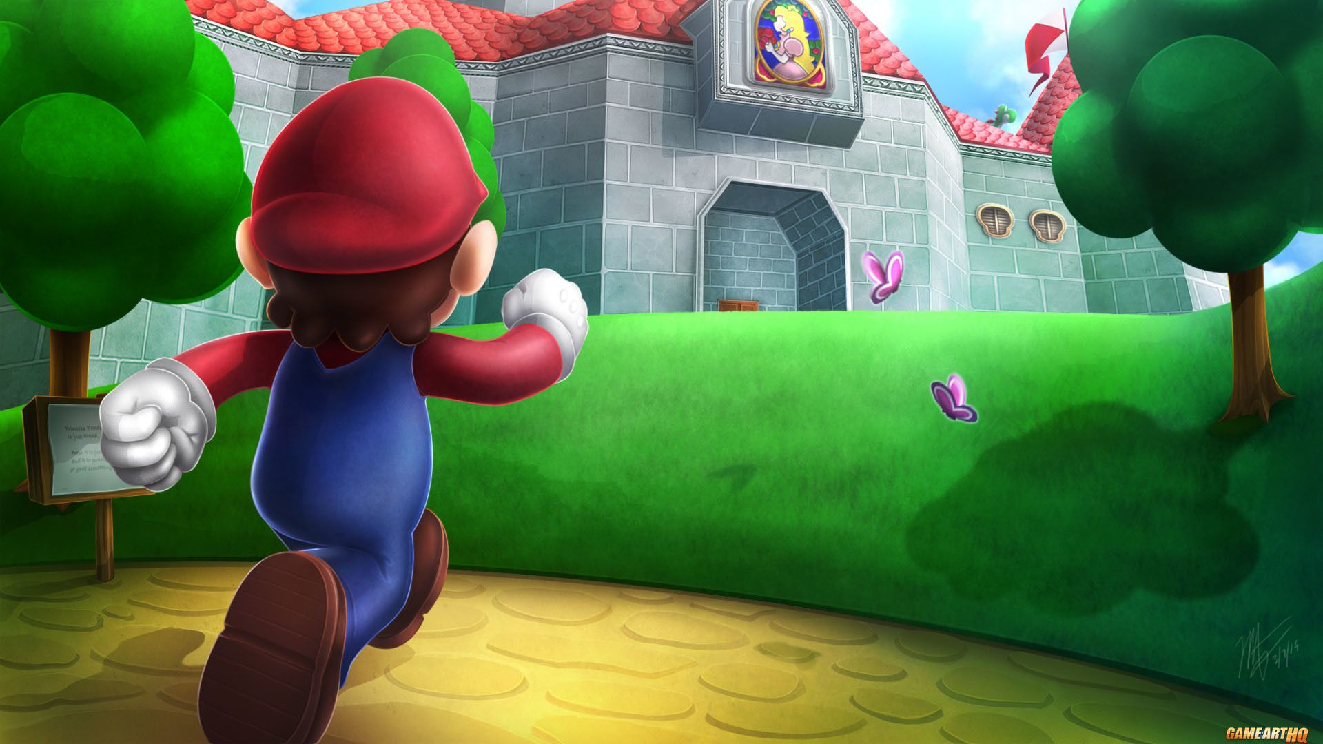 Mario castello Super Mario 64, Nintendo, 1920x1080 1080p, Desktop