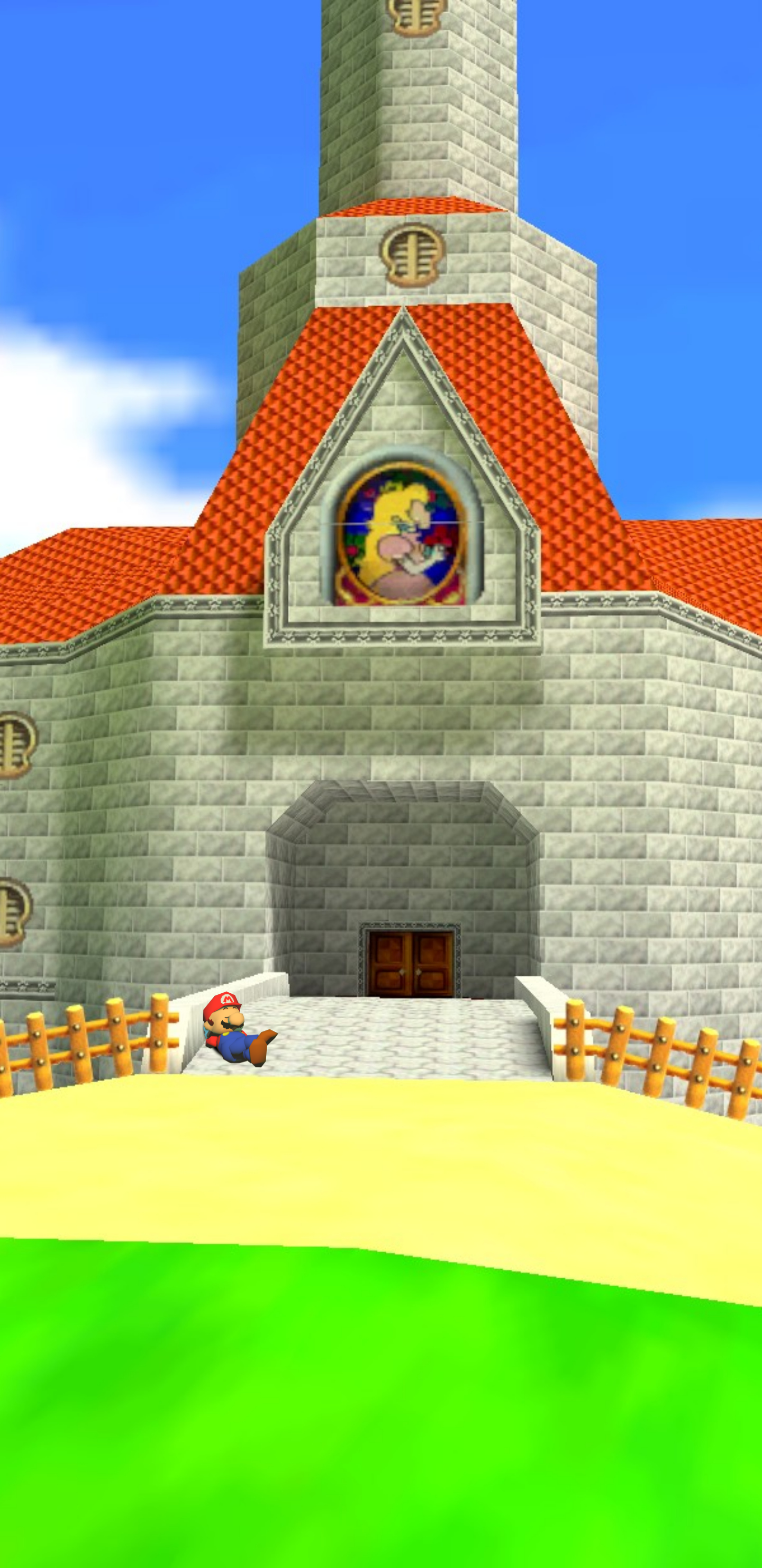 Castello Peach Super Mario 64, 1440x2960 Full HD Verticale, iPhone