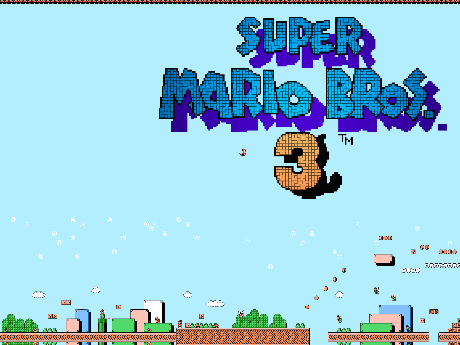 Super Mario Bros 3 logo, 1600x1200 900p, HP Laptop
