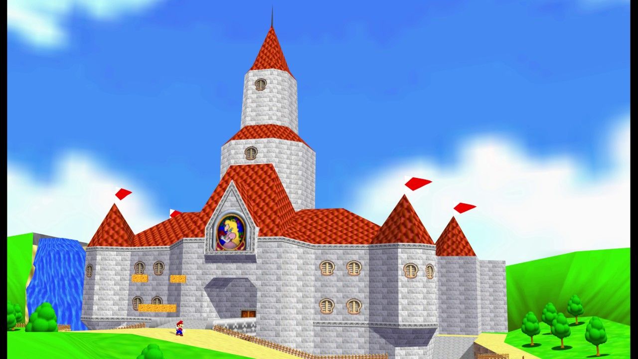 Castello di Peach, Super Mario 64, 1280x720 HD, PC Desktop