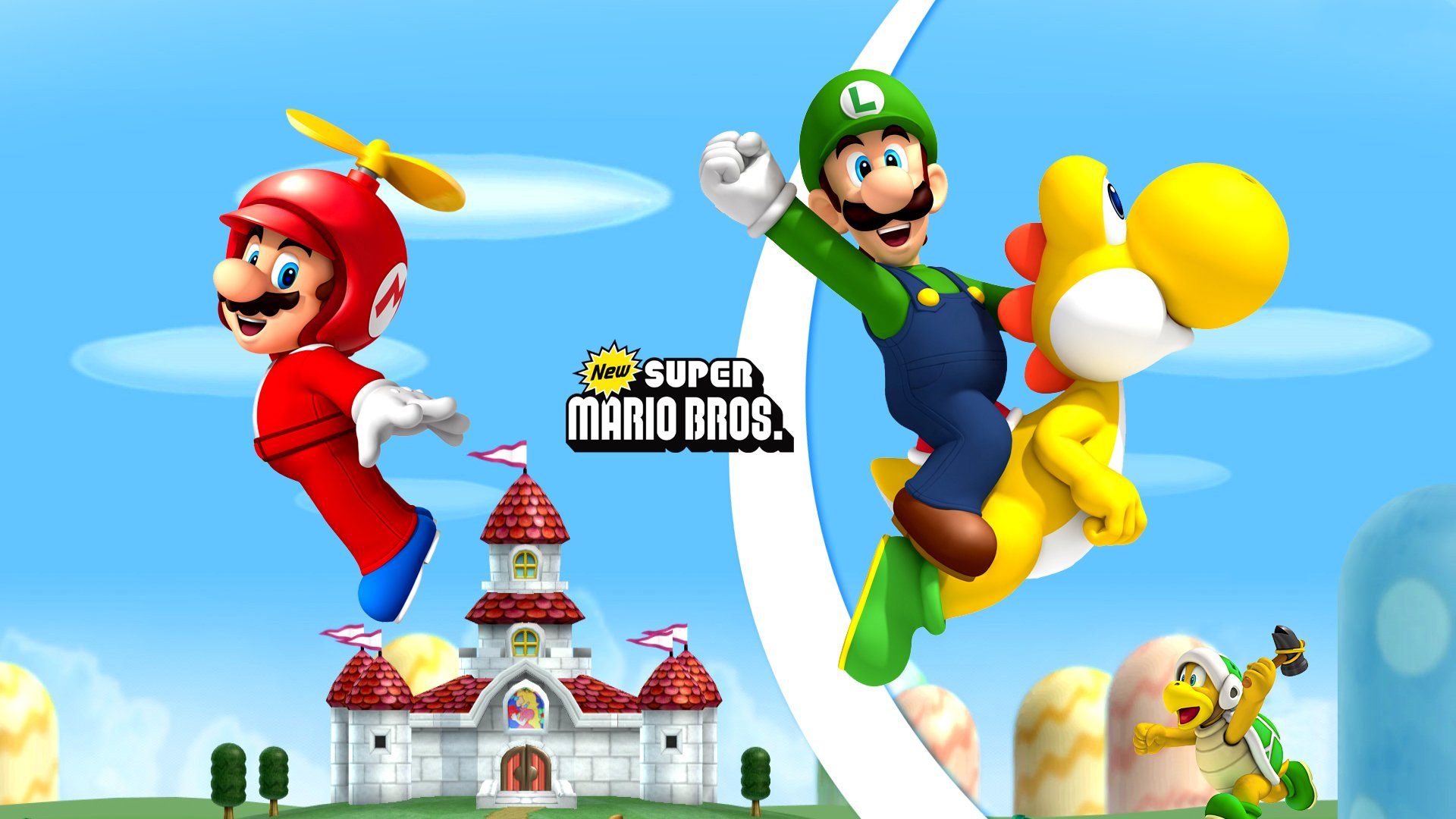 Mario, Luigi e Yoshi, 1920x1080 Full HD 1080p, Laptop
