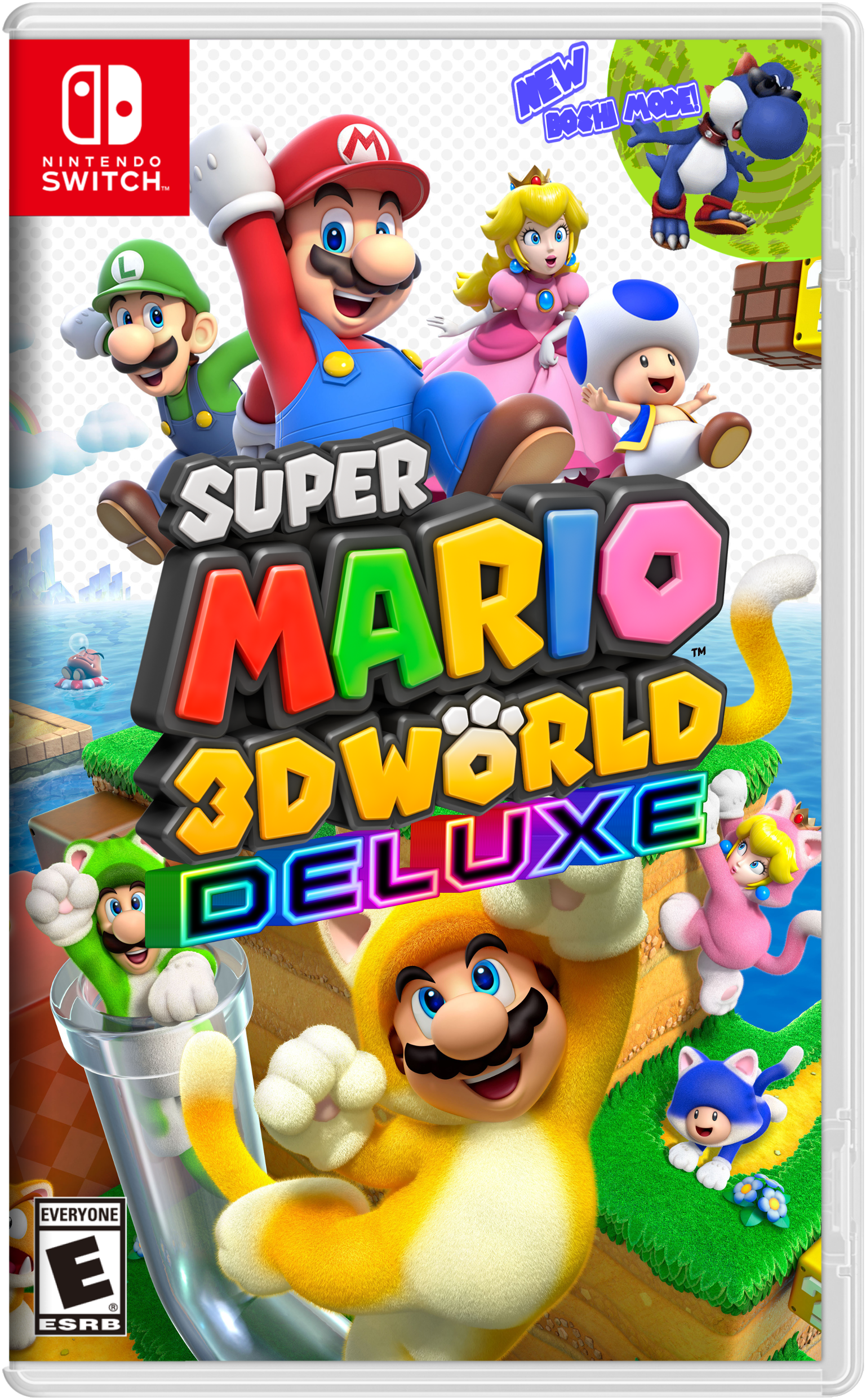 Cover Super Mario 3D World Deluxe, 1537x2484 Verticale, Telefono