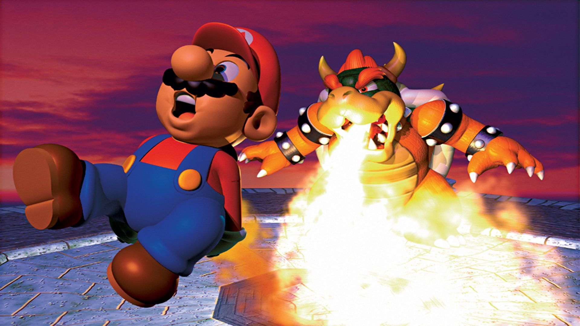 Mario e Bowser fuoco, 1920x1080 Full HD, PC Desktop