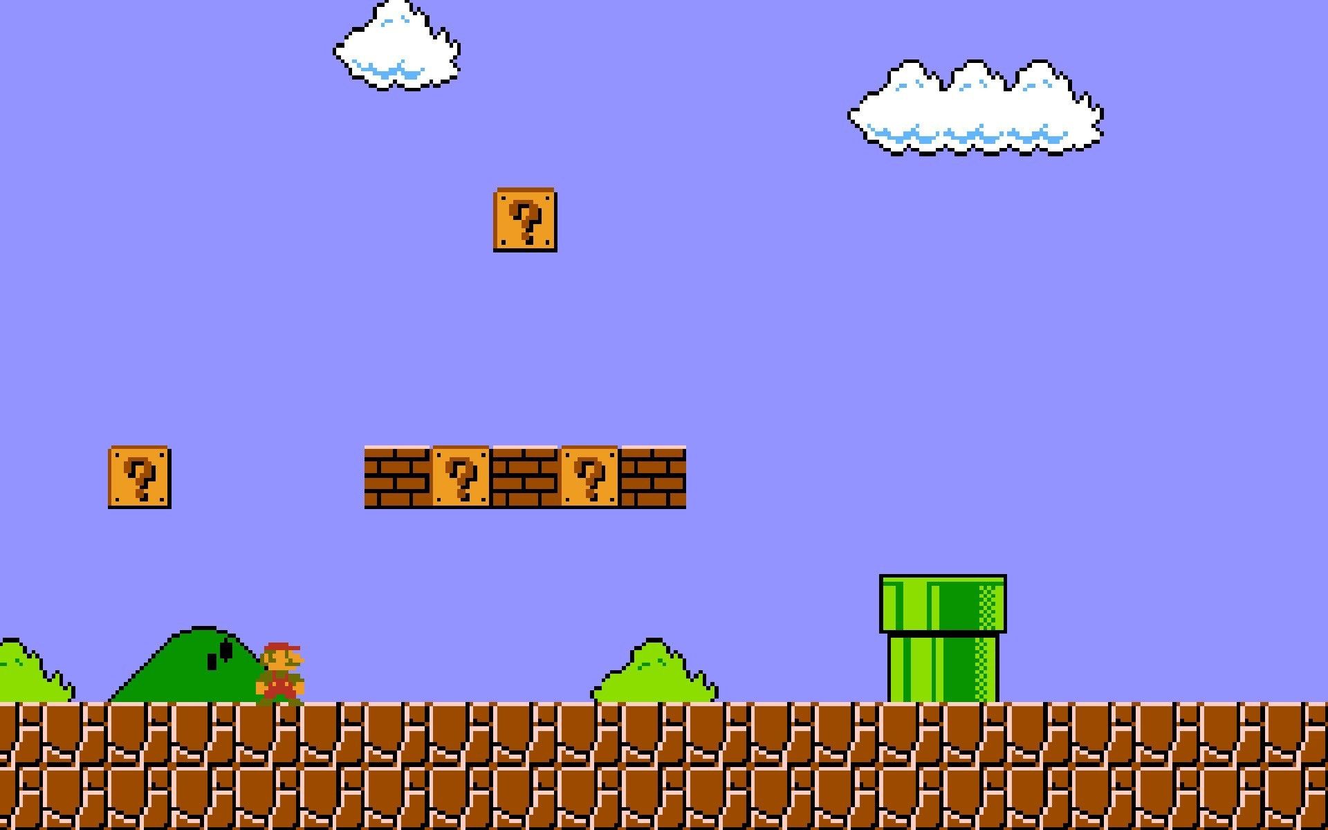 Super Mario Bros scena classica pixel, 1920x1200 Full HD+ WUXGA, Desktop