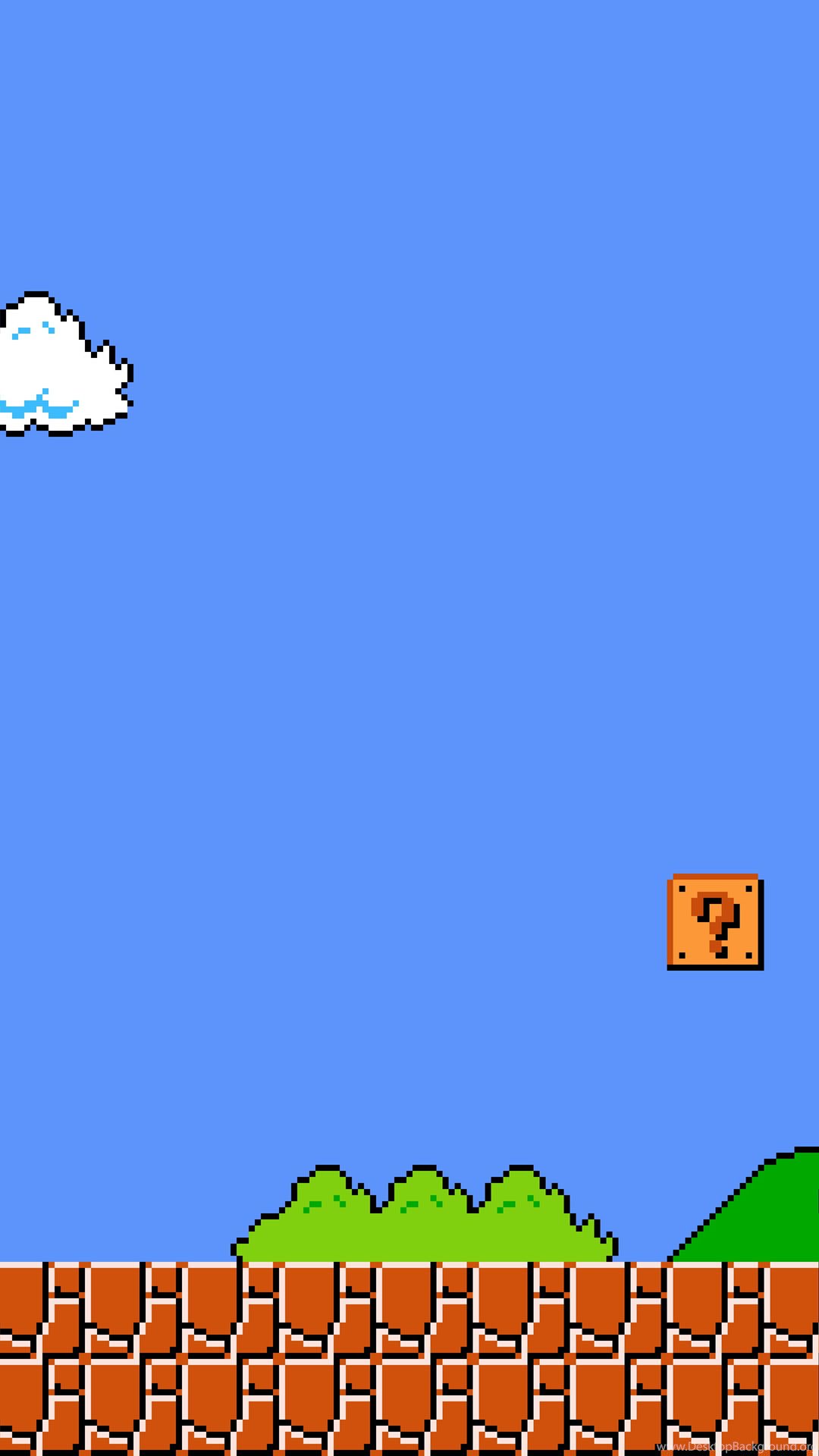 Super Mario Bros scena pixel, 1080x1920 Full HD Verticale, Samsung Galaxy