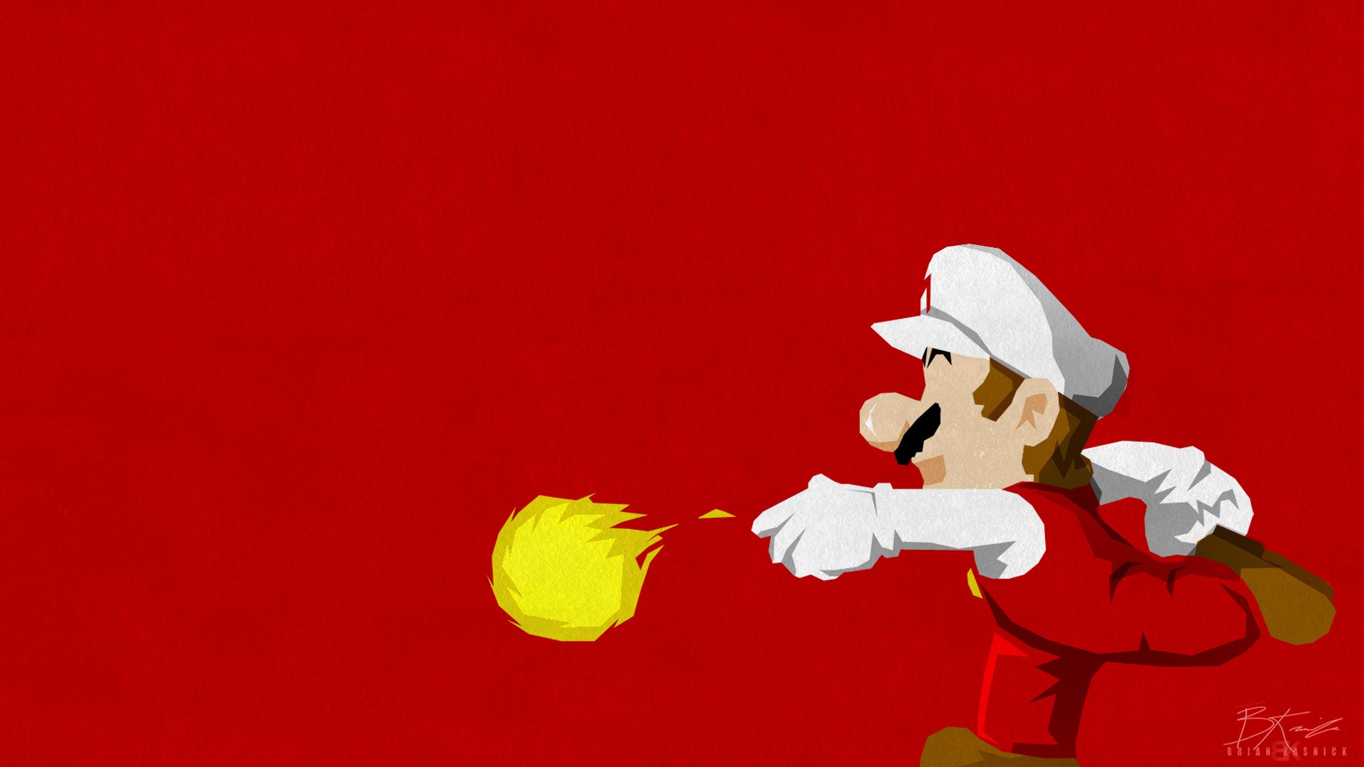Mario lancia palla di fuoco, 1920x1080 1080p, Desktop