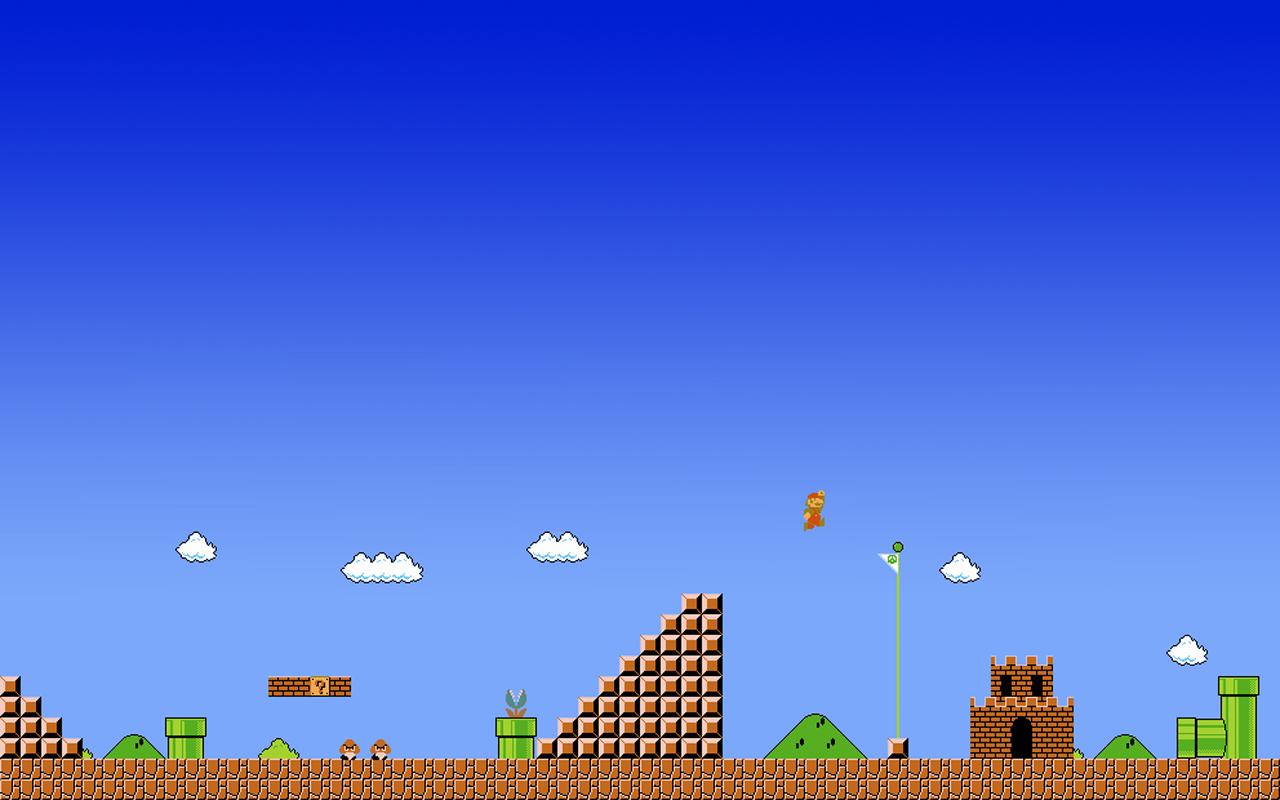 Super Mario Bros pixel art, 1280x800 720p, Monitor Gaming