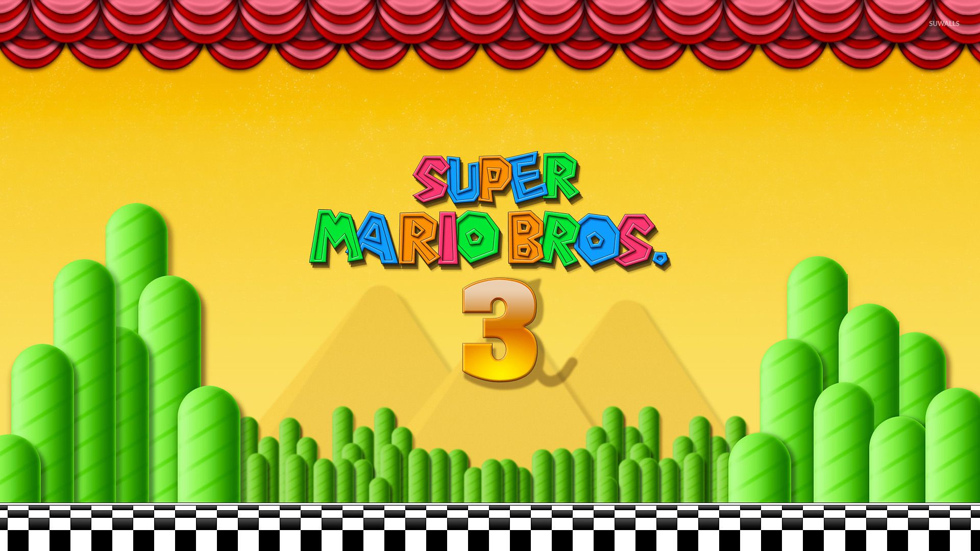 Super Mario Bros 3 logo, 1920x1080 Full HD, Desktop