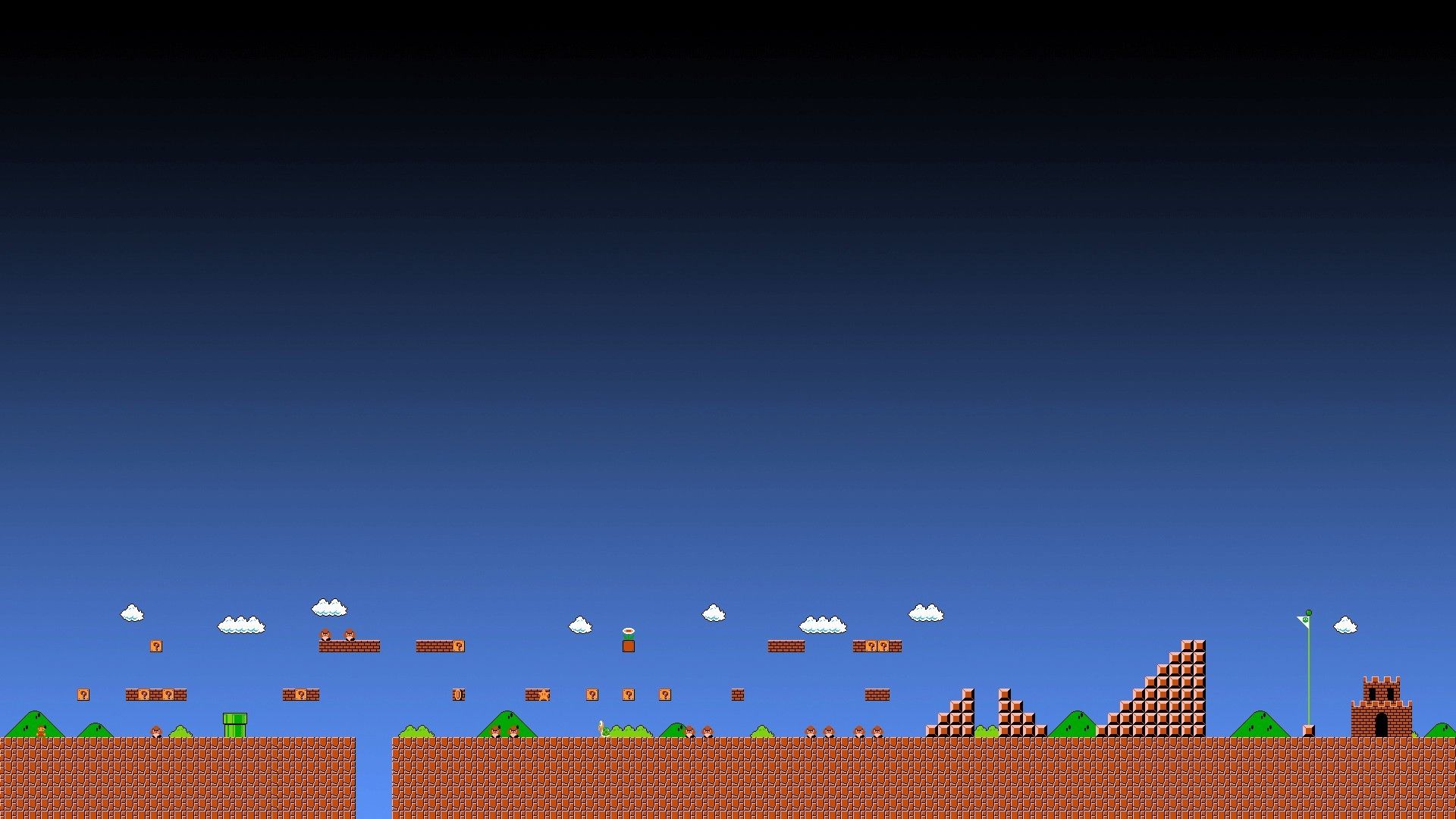 Livello pixelato Super Mario Bros, 1920x1080 Full HD, PC
