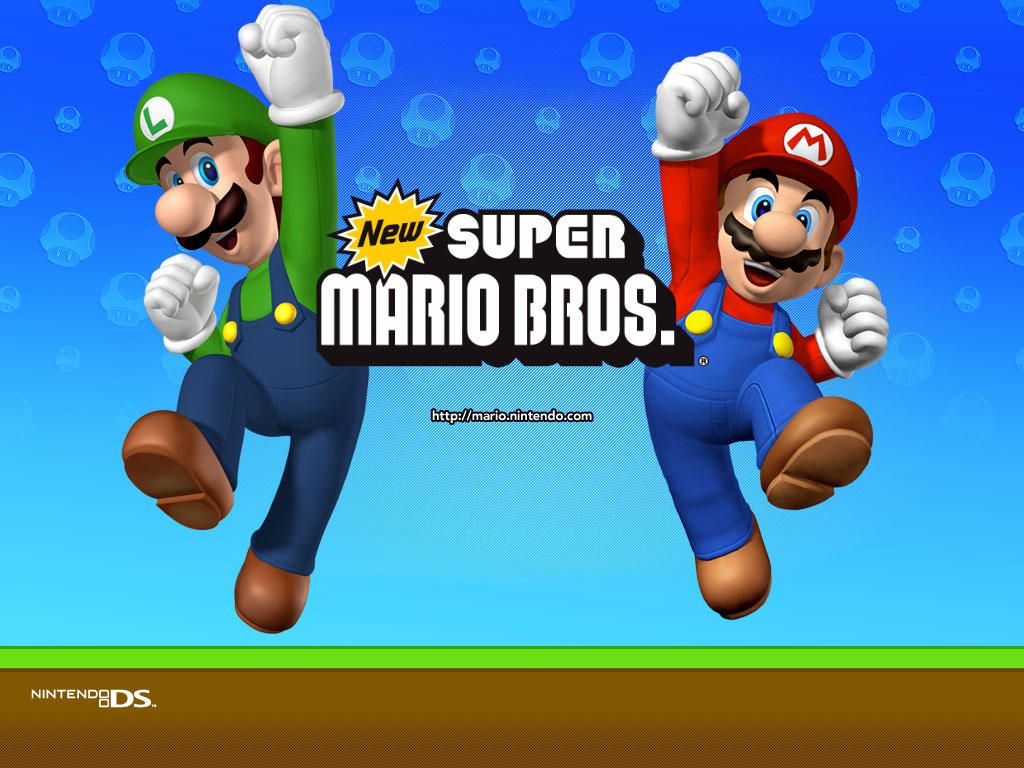 Mario e Luigi salto, 1024x768 HD, PC Desktop