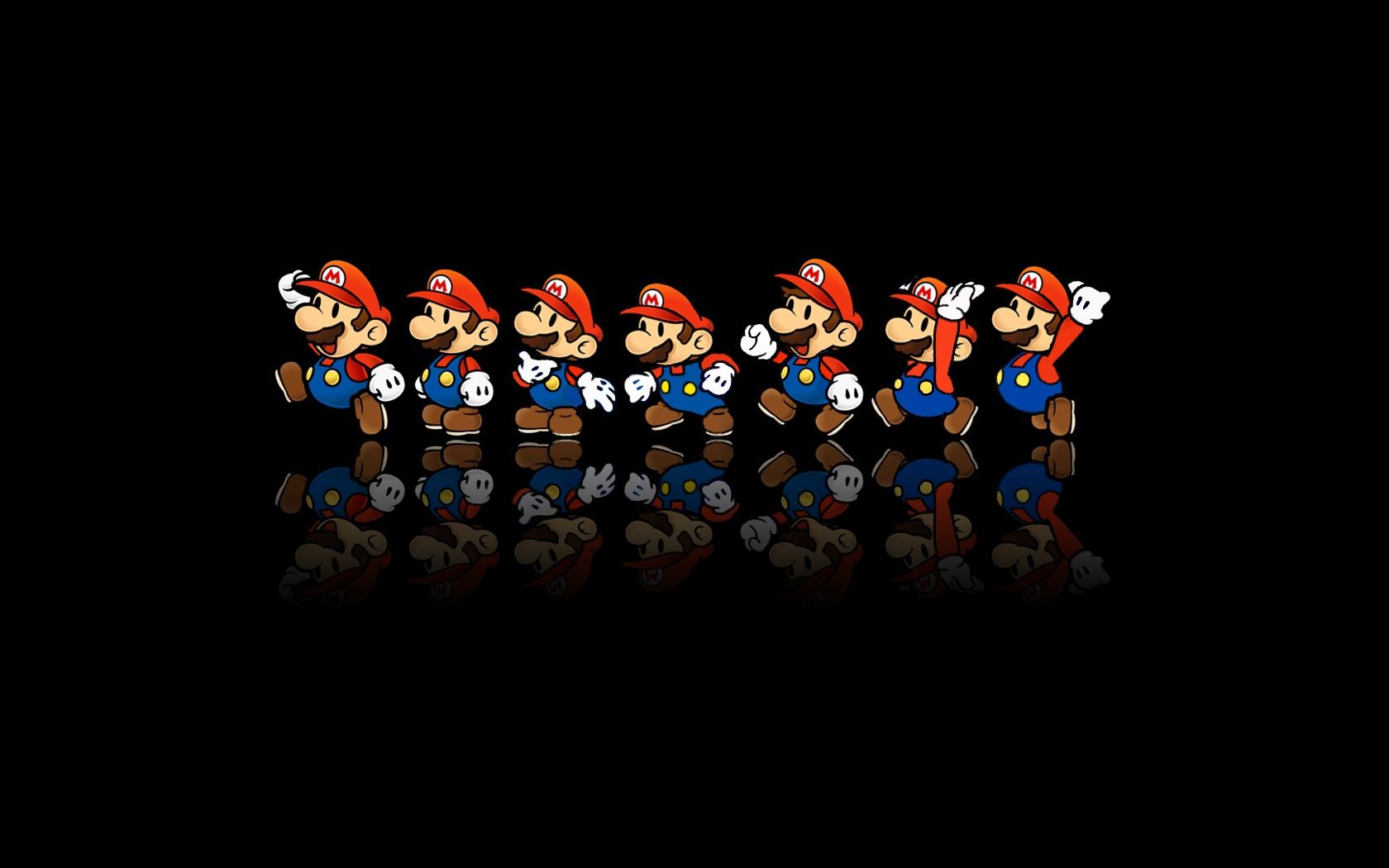 Mario in sequenza animazione salto, 1680x1050 900p, PC