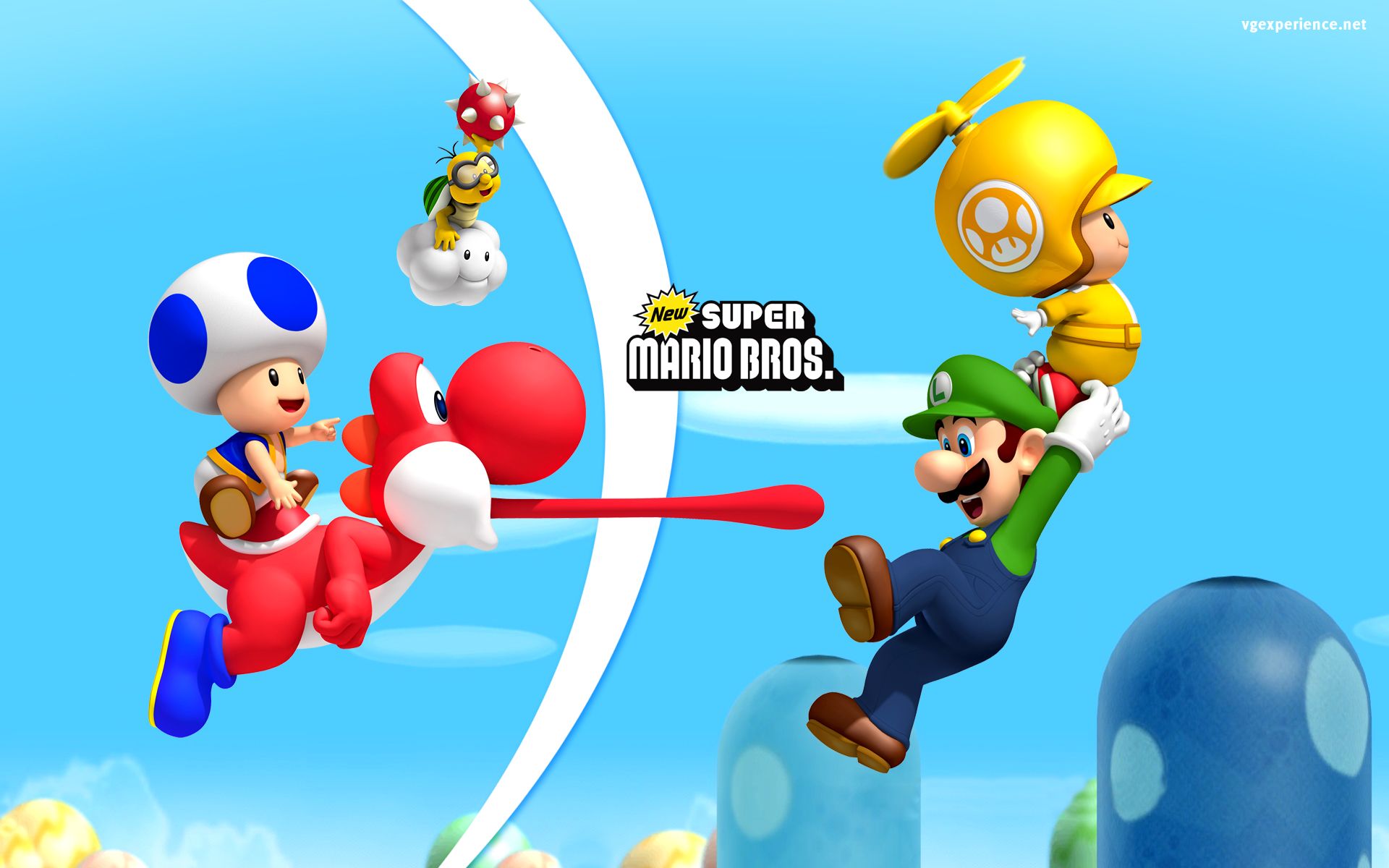 Mario Luigi Yoshi Toad videogioco, 1920x1200 Full HD+ WUXGA, PC Desktop