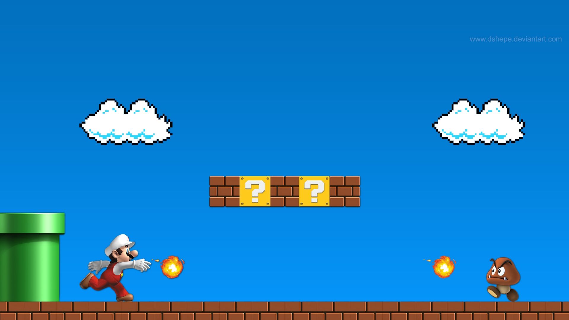 Mario Bros scena livello classico, Nintendo, 1920x1080 Full HD, PC Desktop