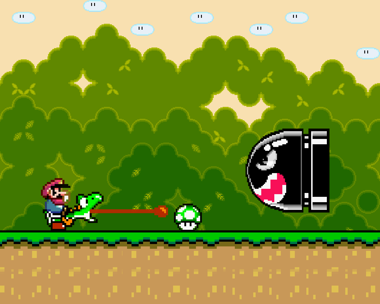 Mario e Yoshi Super Mario World, 1280x1024 HD, Desktop