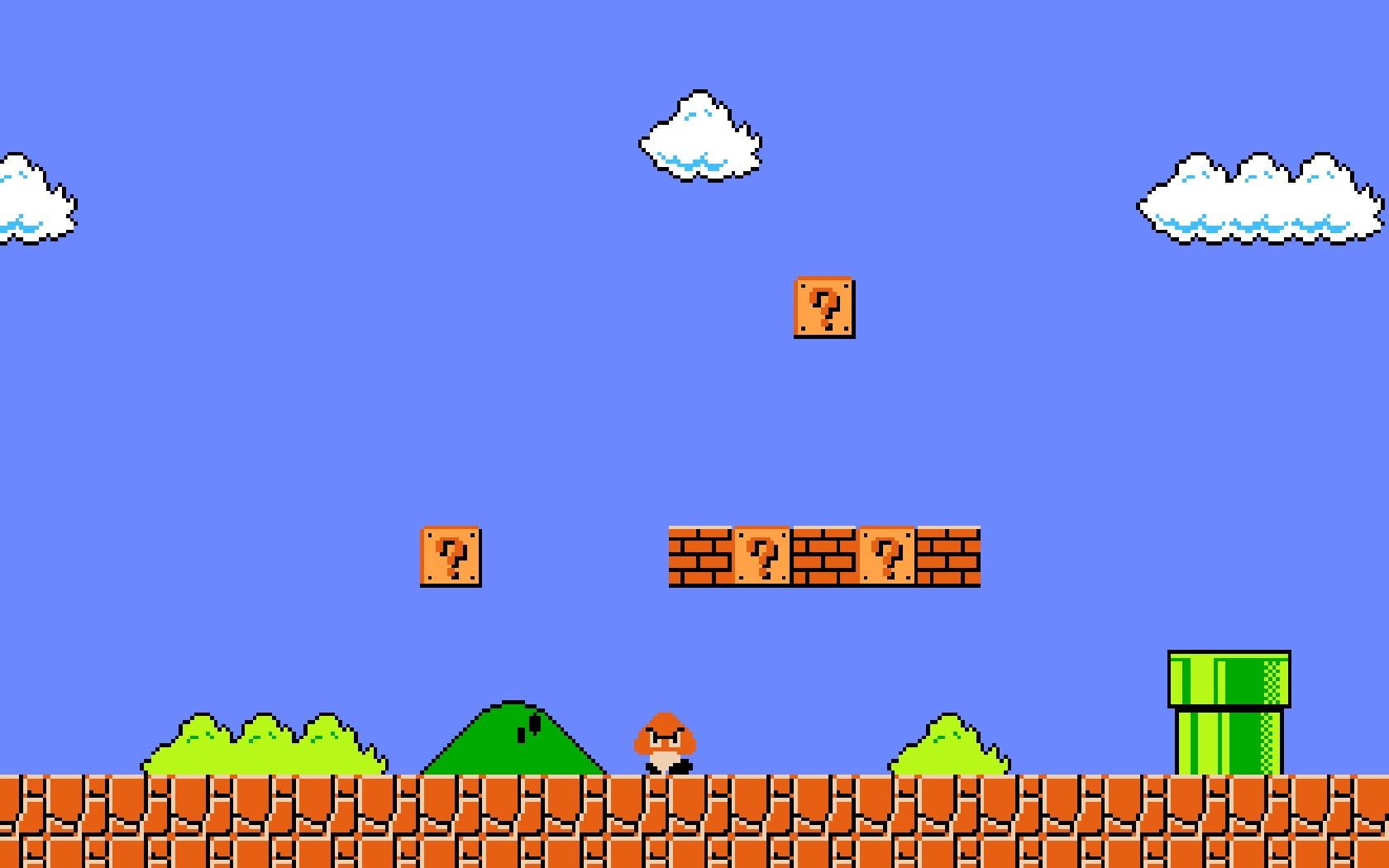 Super Mario Bros livello pixel art, idraulico, 1680x1050 900p, PC