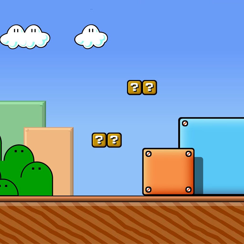 Super Mario World scena livello, 1024x1024 HD, iMac