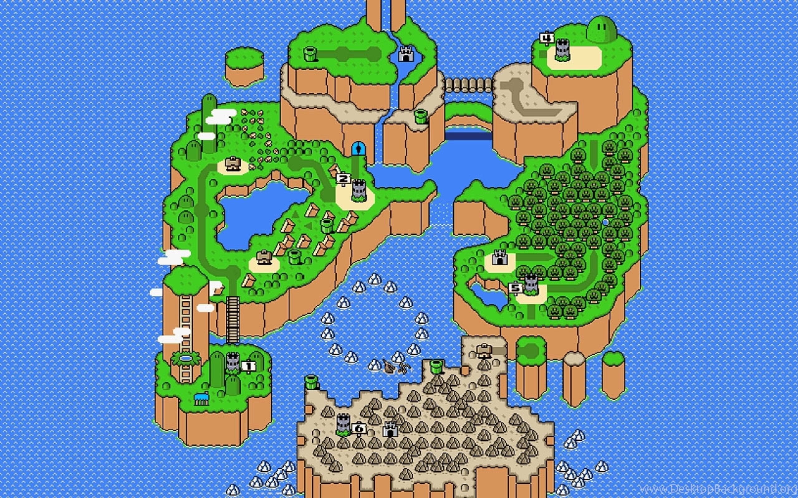 Mappa mondo Super Mario World, 2560x1600 2K+, MacBook Pro