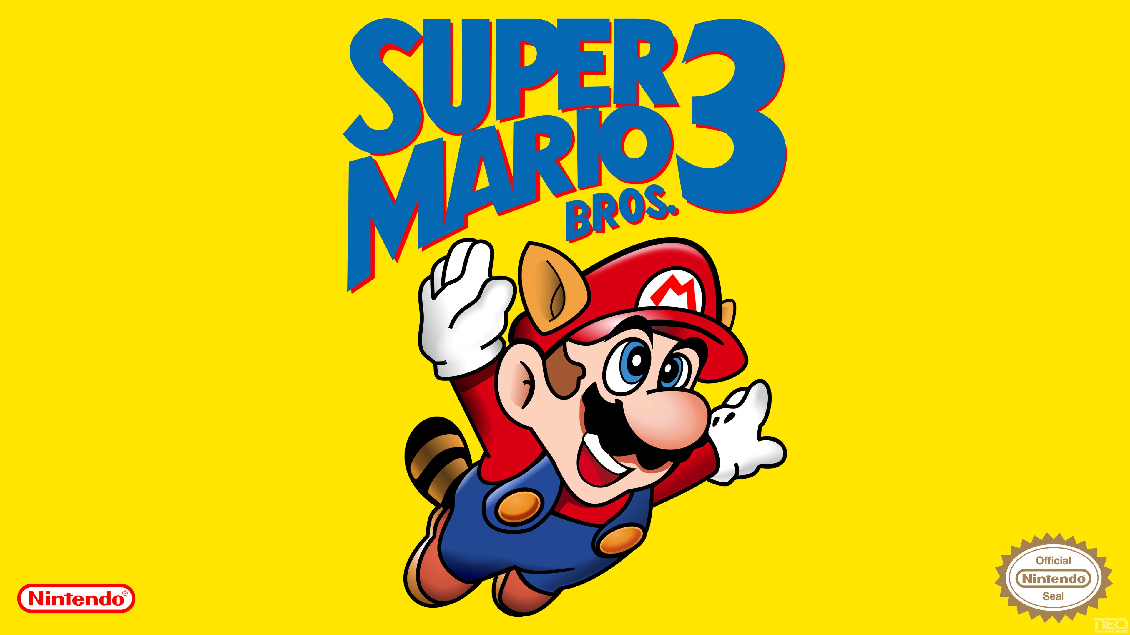 Super Mario Bros 3 copertina, 3840x2160 4K, Monitor 4K