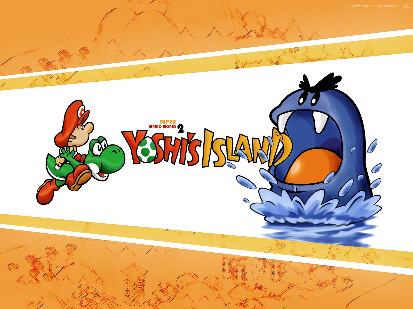 Mario e Yoshi, Yoshi's Island, 1600x1200 900p, Desktop