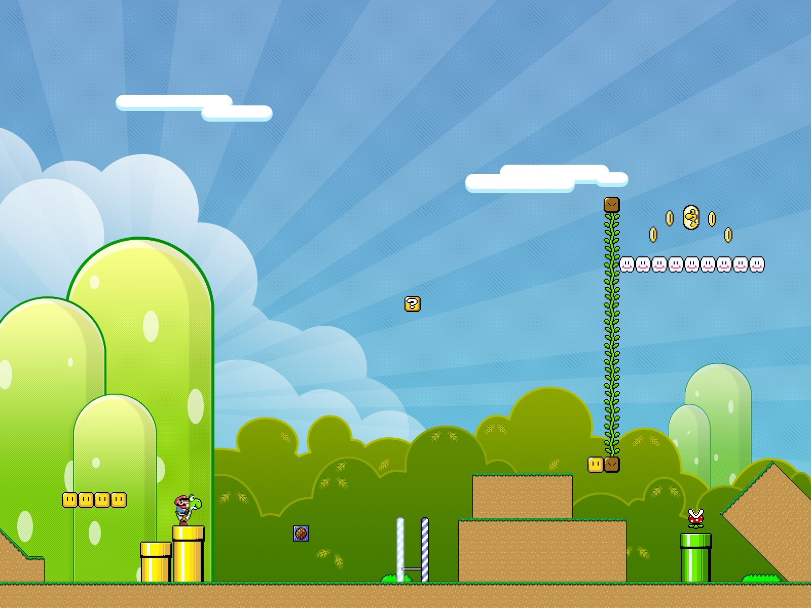 Livello Super Mario World, 1600x1200 HD, ROG Asus Laptop