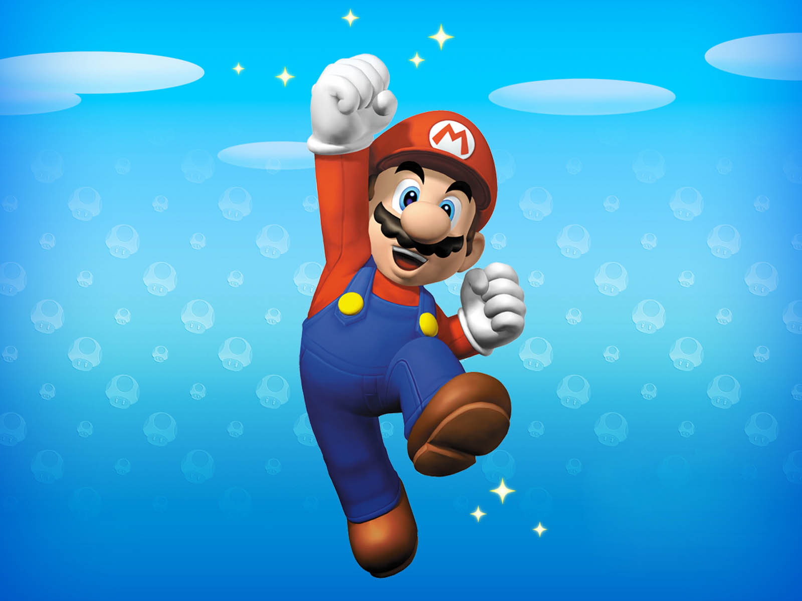 Mario che salta felice, Nintendo, 1600x1200 HD, Desktop
