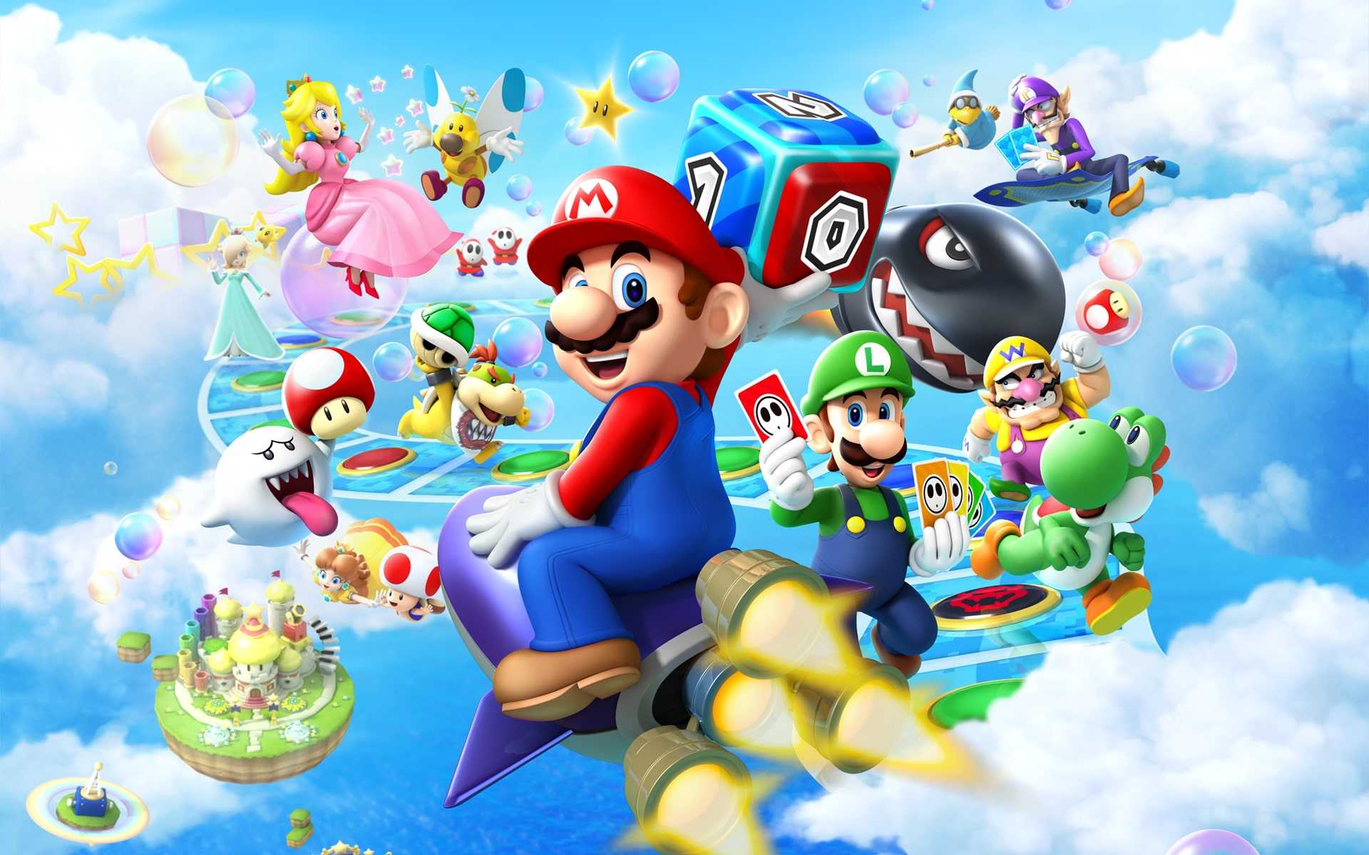 Personaggi Super Mario Party, platform, 1920x1200 Full HD+ WUXGA, Laptop