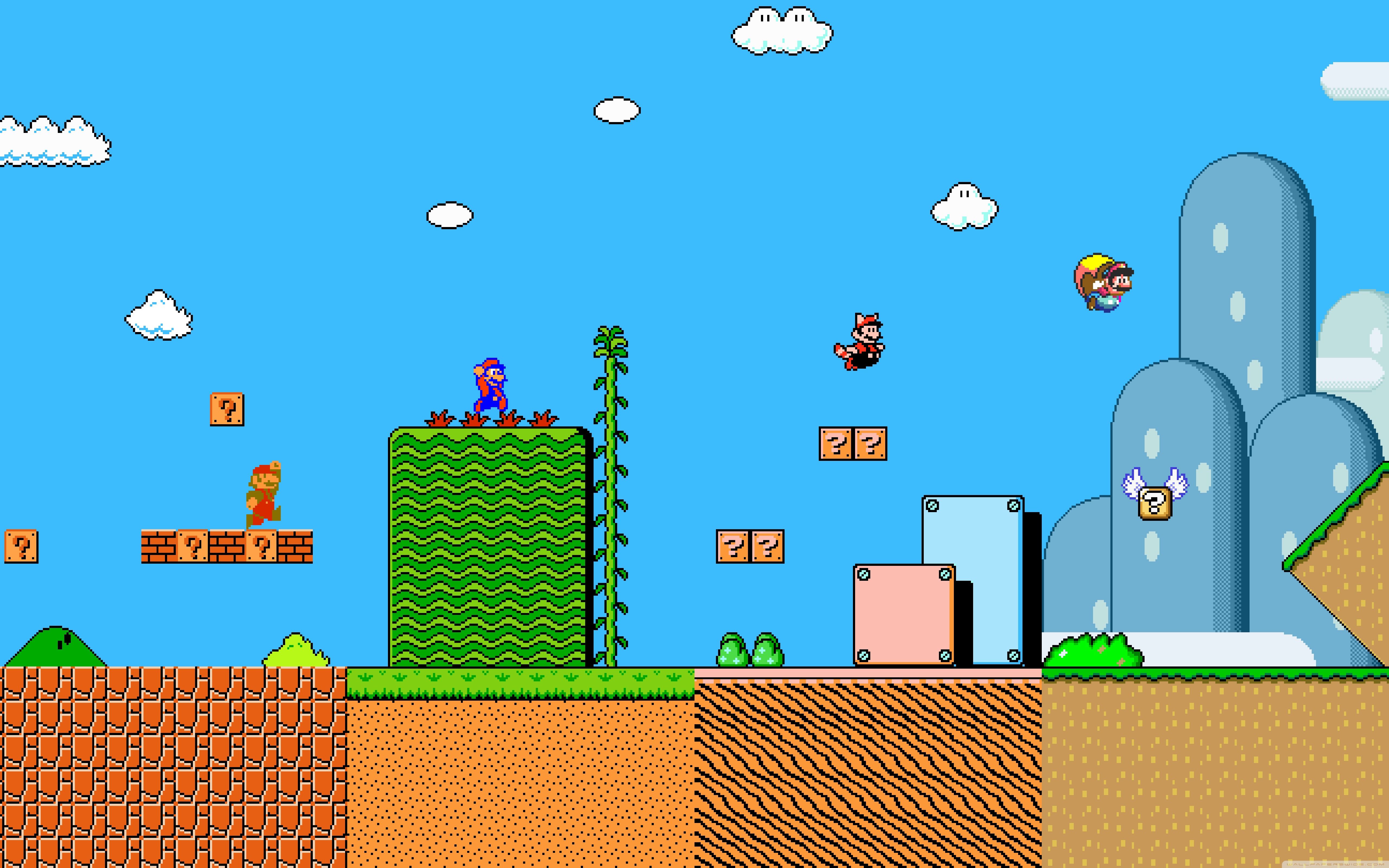 Livello Super Mario Bros pixel art, 5120x3200 4K, Desktop 4K