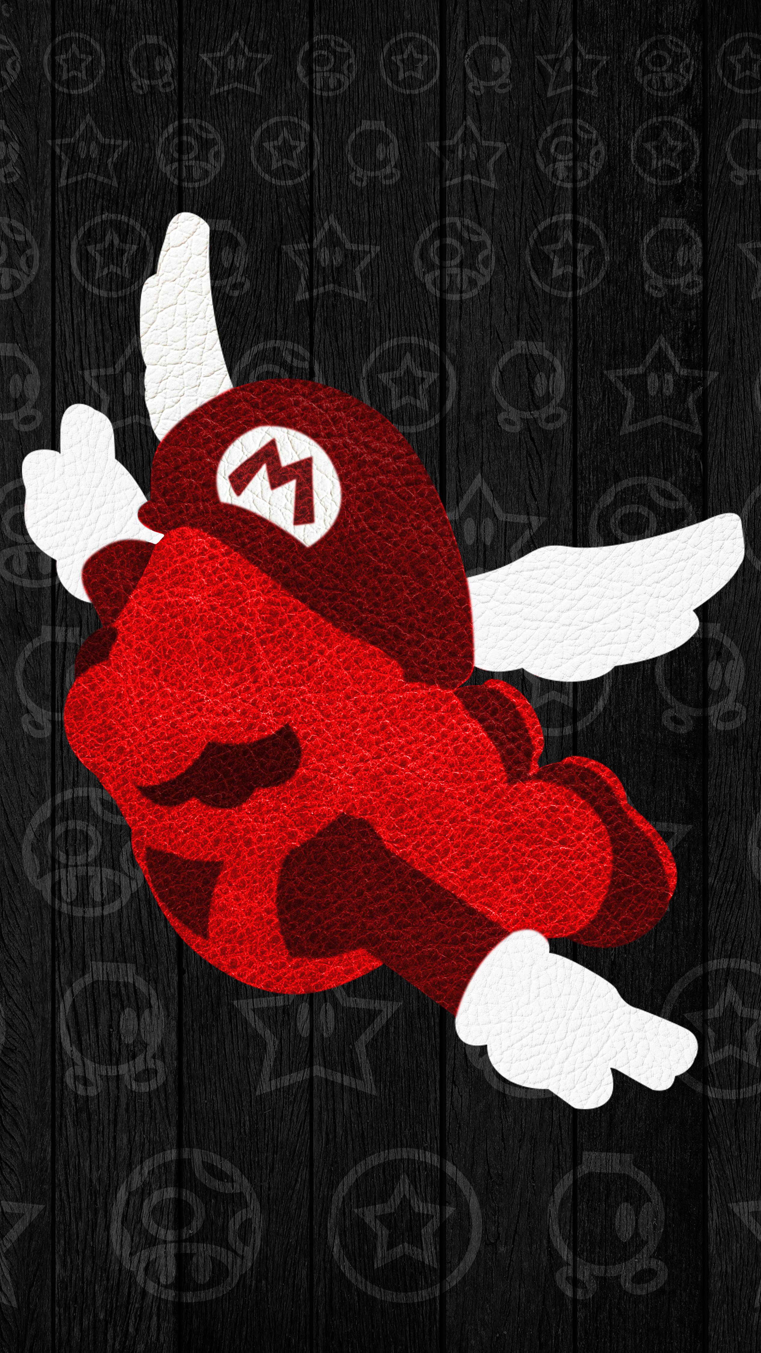 Cappello alato Mario rosso, 2532x4502 Full HD Verticale, Smartphone