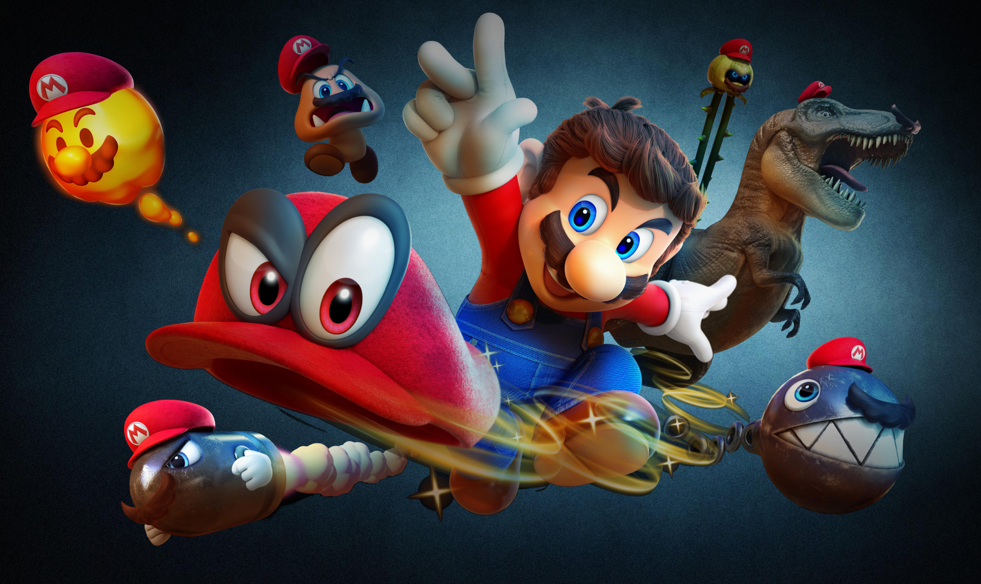 Mario e Cappy Odyssey, 1920x1144 Full HD 1080p, Desktop