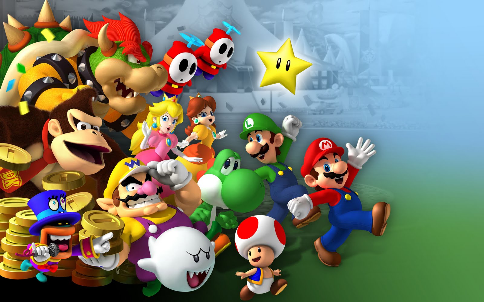 Personaggi Super Mario Nintendo, 1600x1000 HD Ready, Laptop