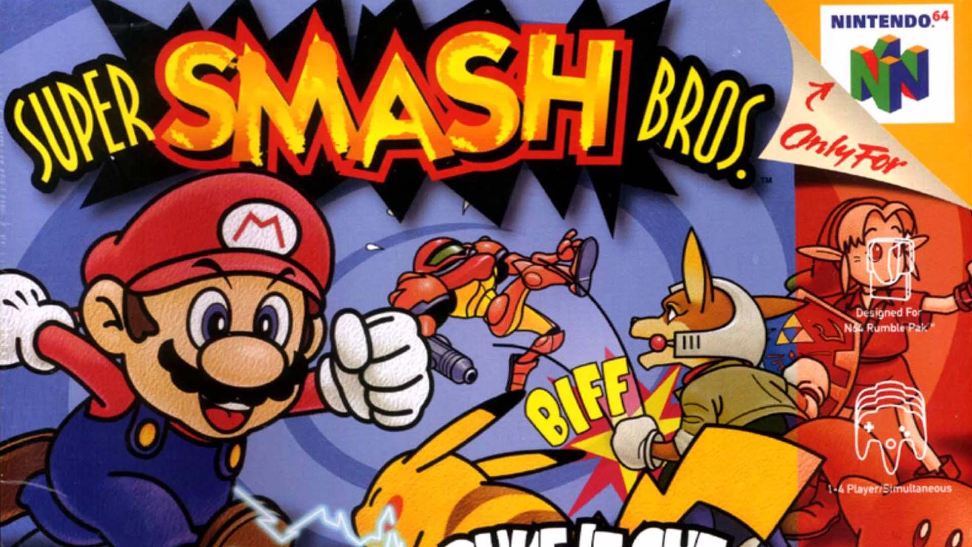 Copertina Super Smash Bros N64, 1920x1080 Full HD, Laptop