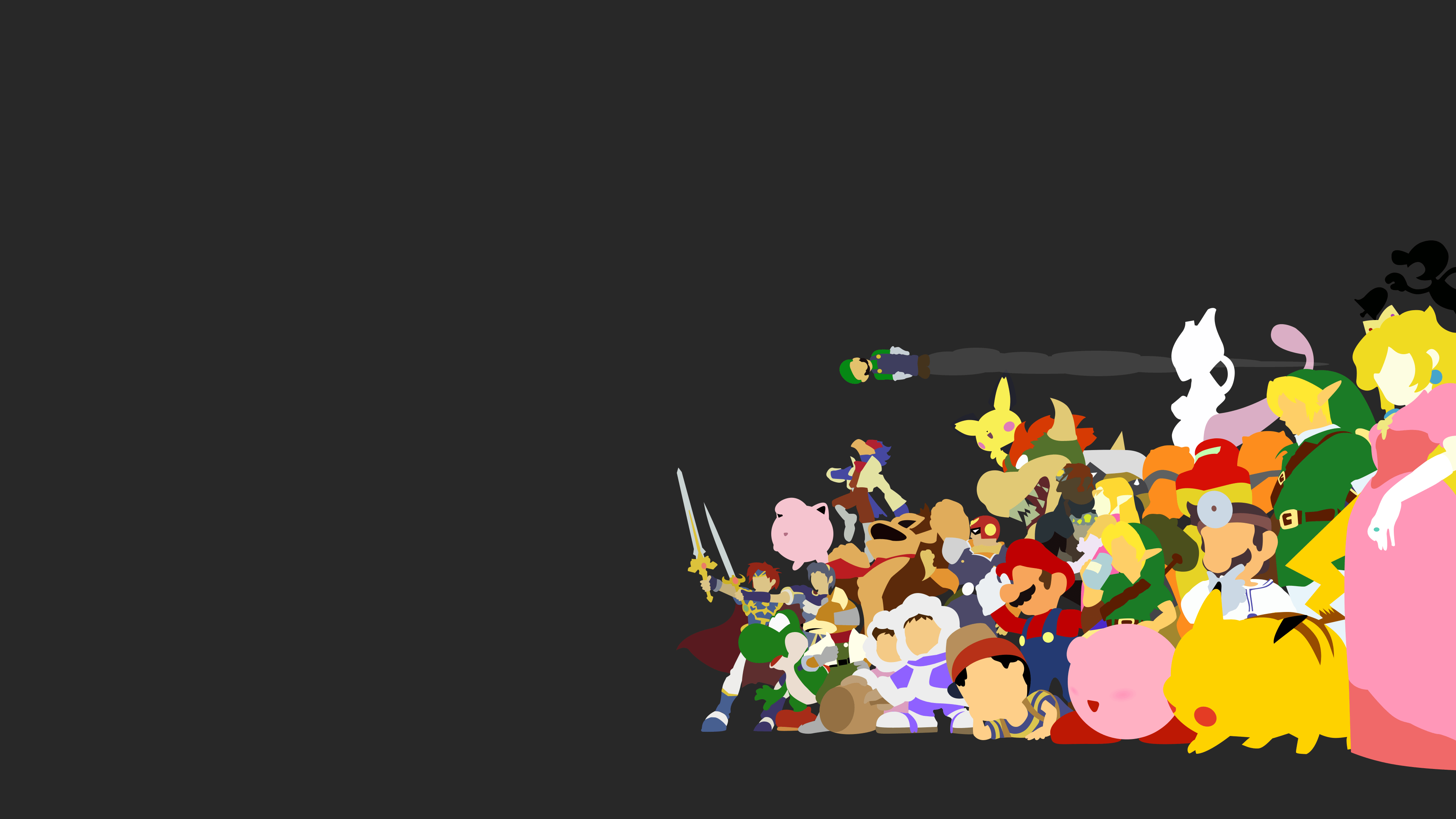 Personaggi Super Smash Bros N64, 3840x2160 4K Ultra HD, Monitor 4K