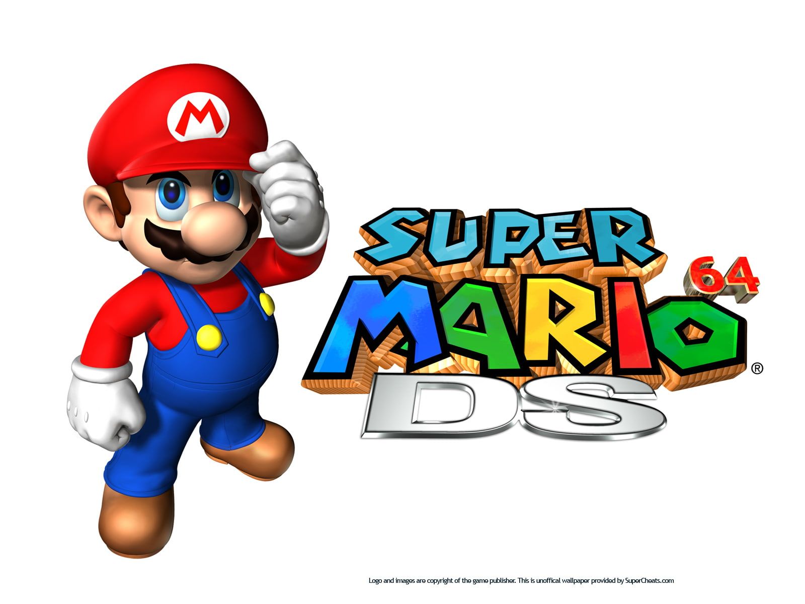 Mario e logo Super Mario 64 DS, 1600x1200 HD, ROG Asus Laptop