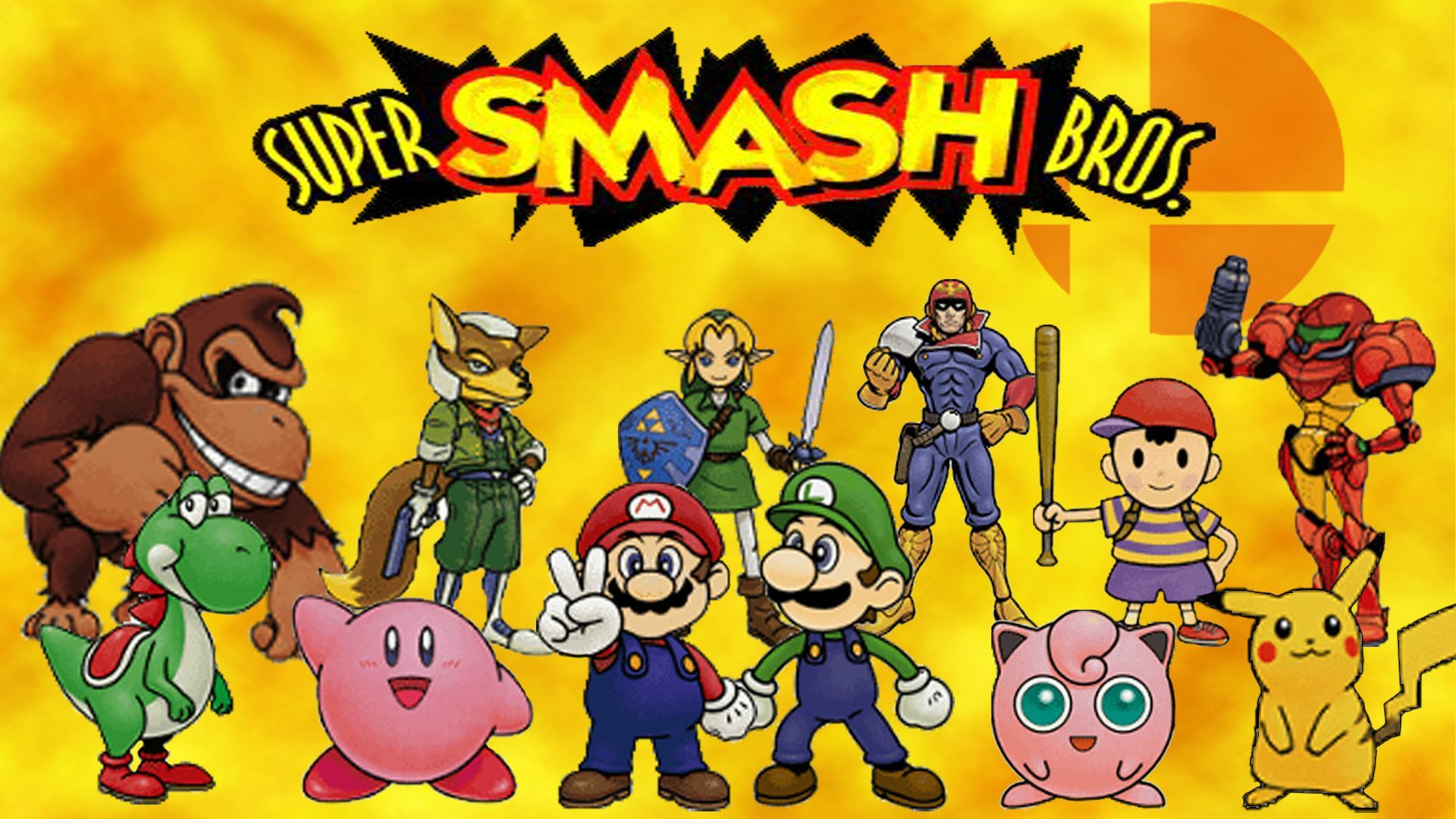 Personaggi Super Smash Bros N64, 1920x1080 Full HD, Desktop