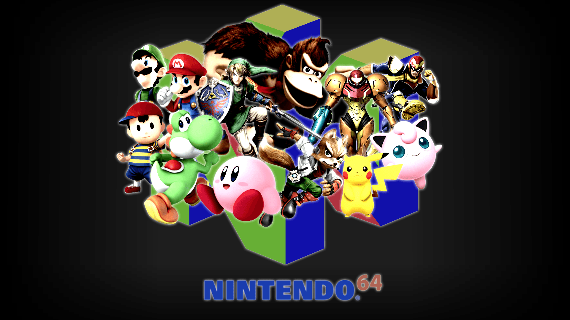 Personaggi Super Smash Bros N64, 1920x1080 Full HD, PC Desktop