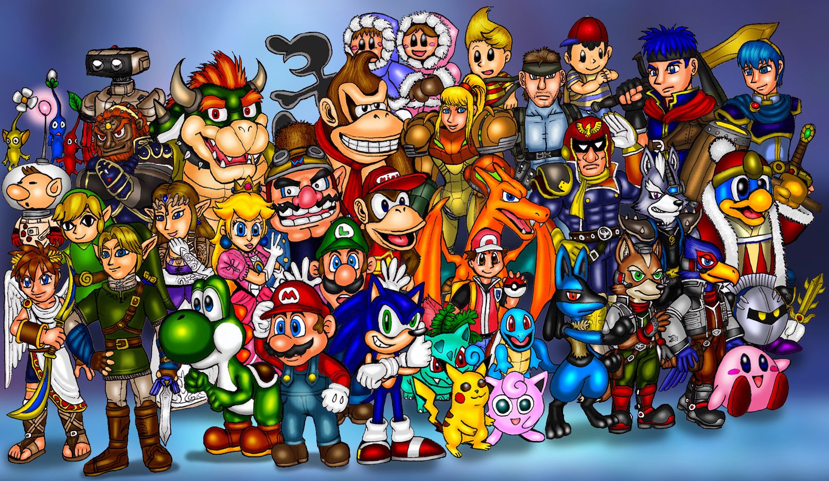 Personaggi Super Smash Bros N64, 1611x936 HD, PC Desktop