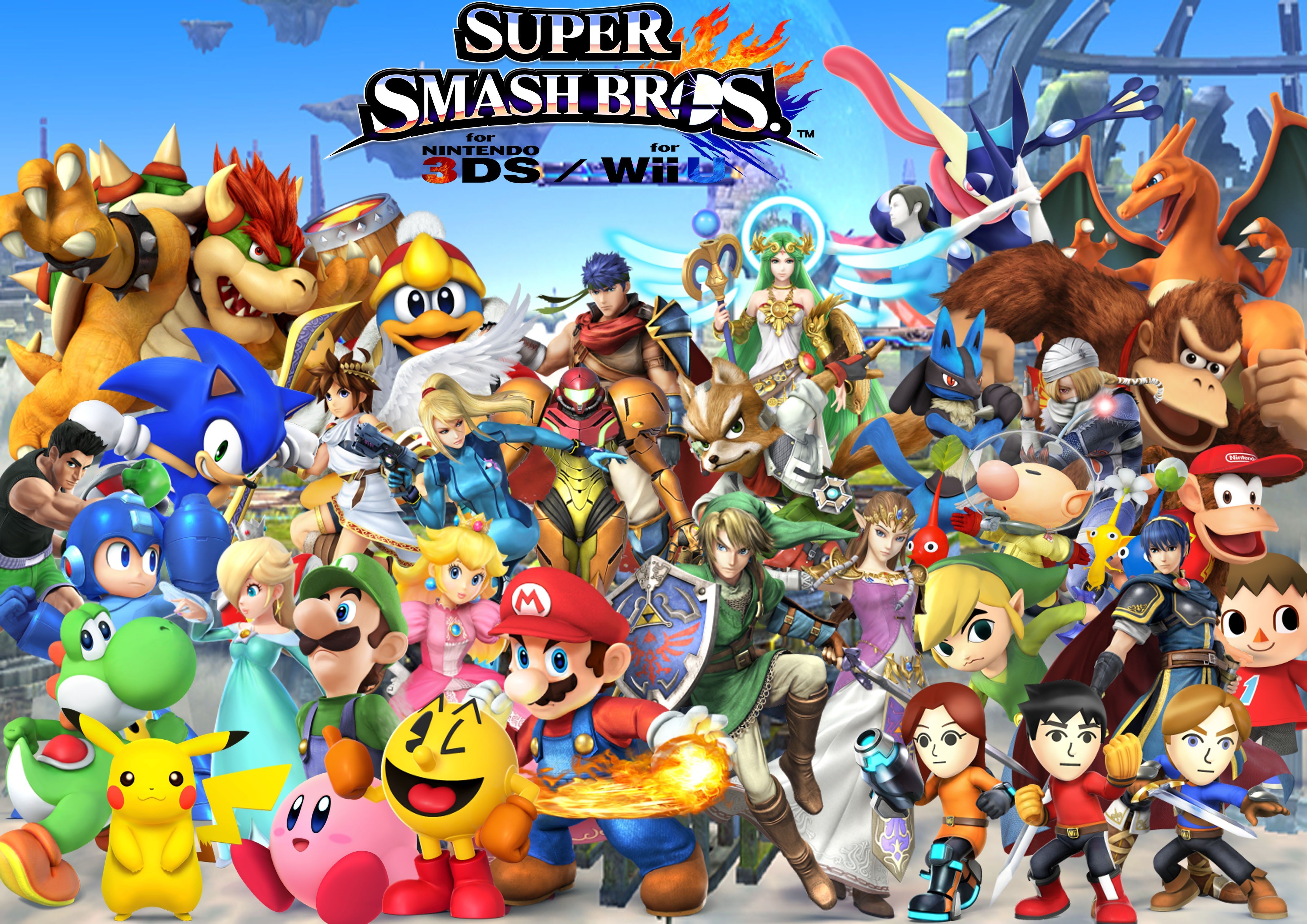 Personaggi Super Smash Bros collage, 4961x3508 UHD, PC 4K