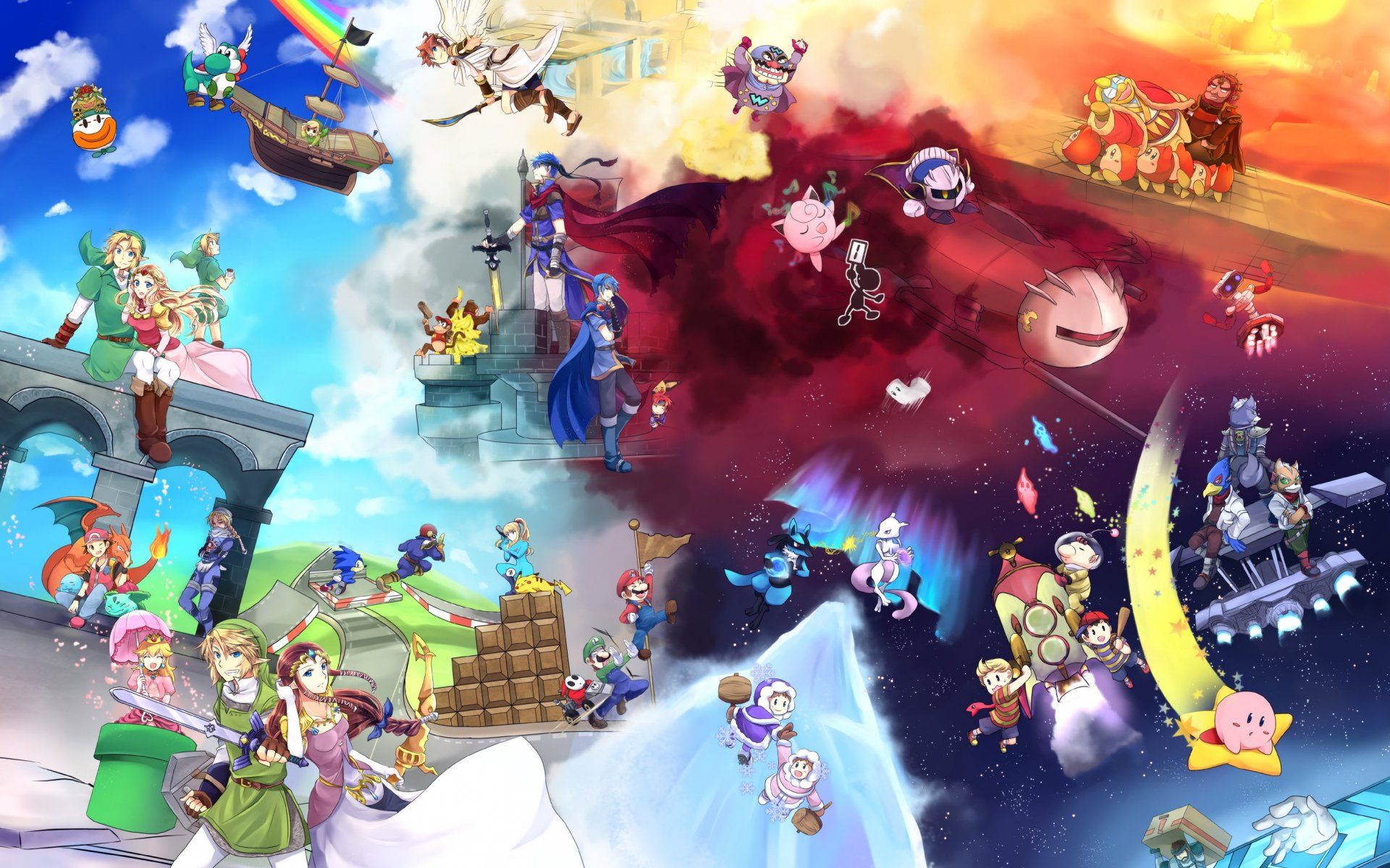 Personaggi Super Smash Bros Ultimate, 1920x1200 Full HD+, Desktop