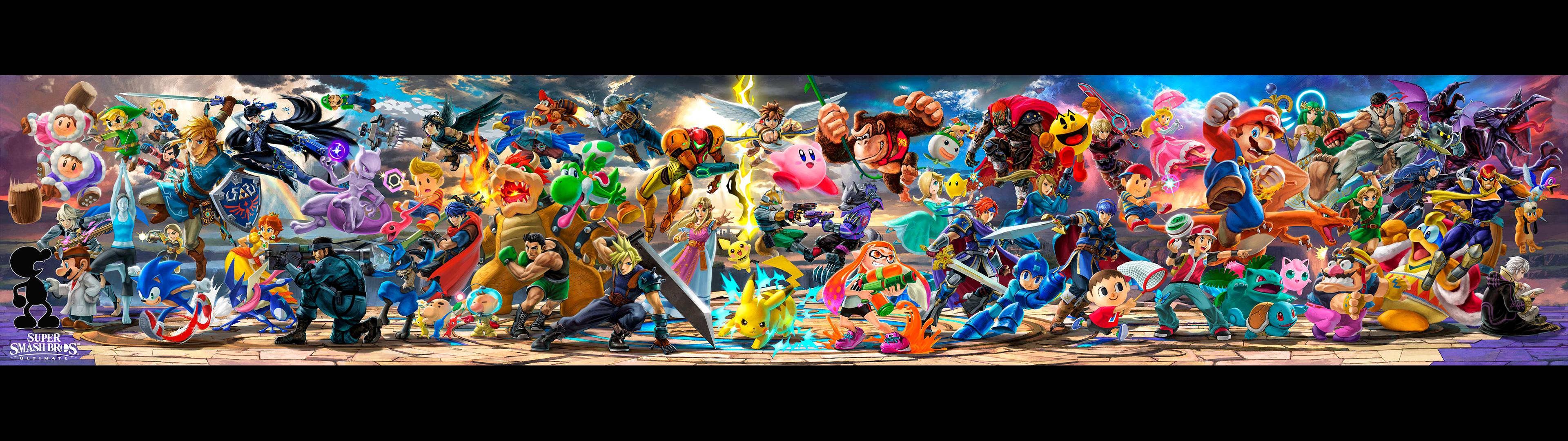 Personaggi Super Smash Bros Ultimate, 3840x1080 Panoramico, Monitor 4K