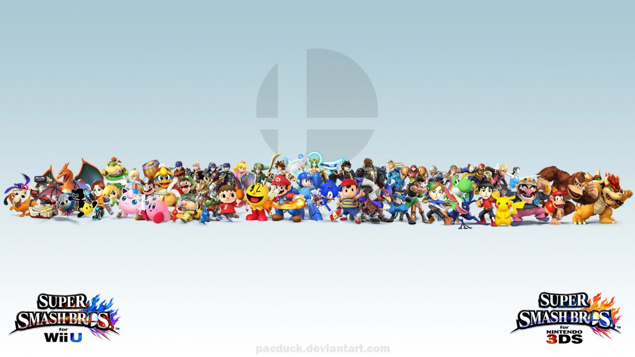 Personaggi Super Smash Bros in fila, 1244x700 HD, PC Desktop